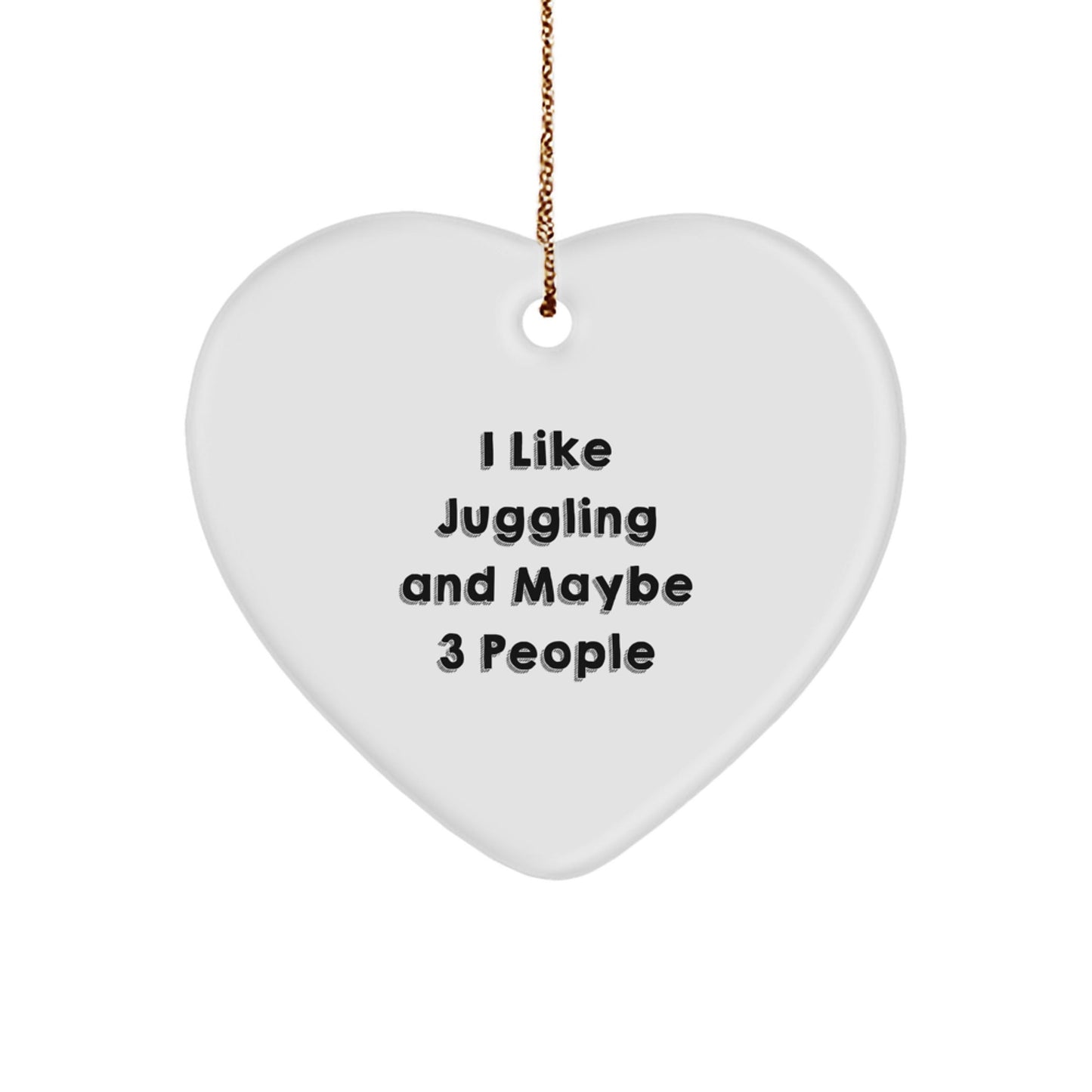 Funny Juggling Heart Ornament for Christmas Unique Gifts from Friends, Family, or Coworkers - Great for Juggling Enthusiasts, Juggling Gifts, or Unique Christmas Unique Gifts for Men and Women - The Buy Boom