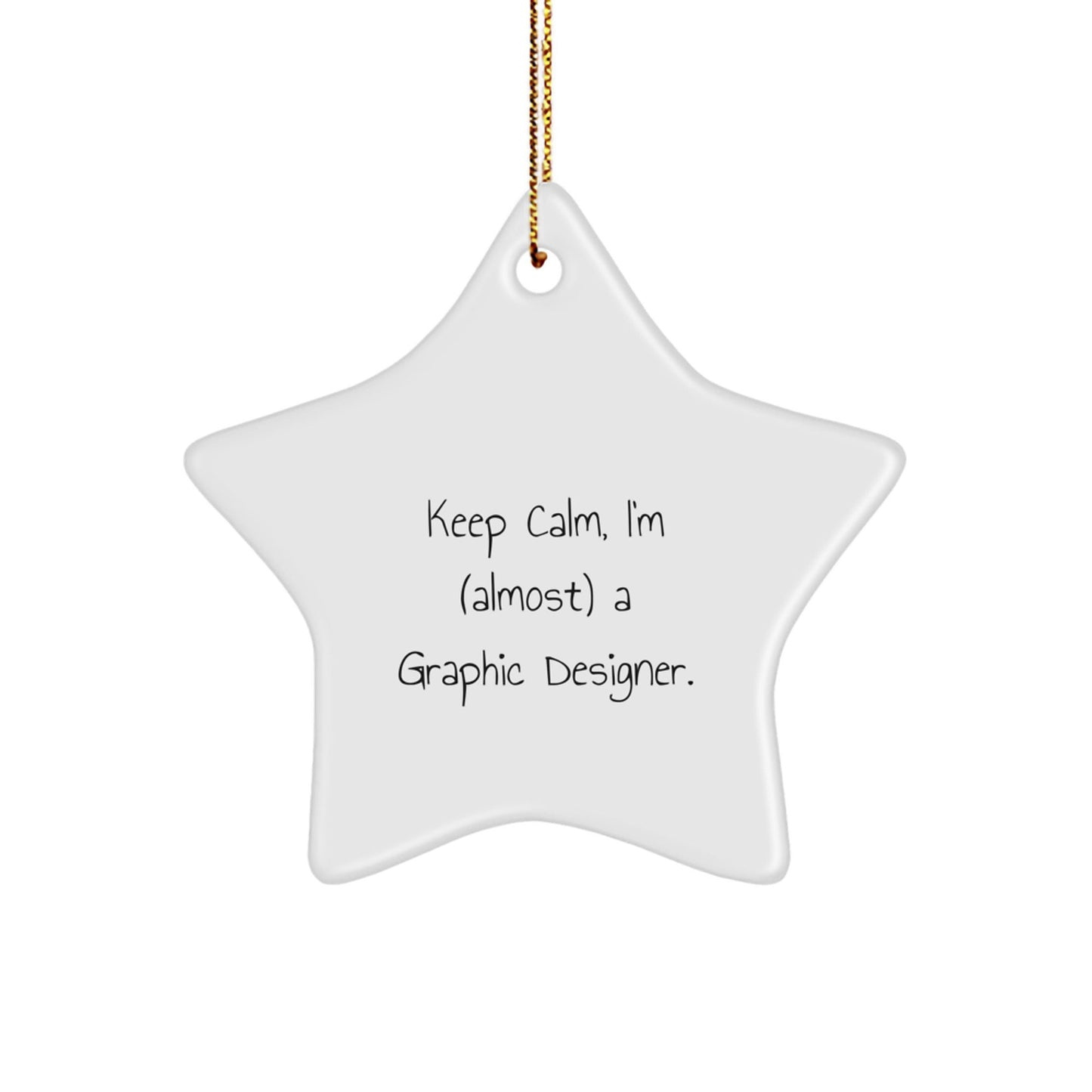 Funny Keepsake Gifts for Graphic Designers, Star Ornament for Graphic Design Studio, Gifts from Family to Graphic Designer Friends - The Buy Boom