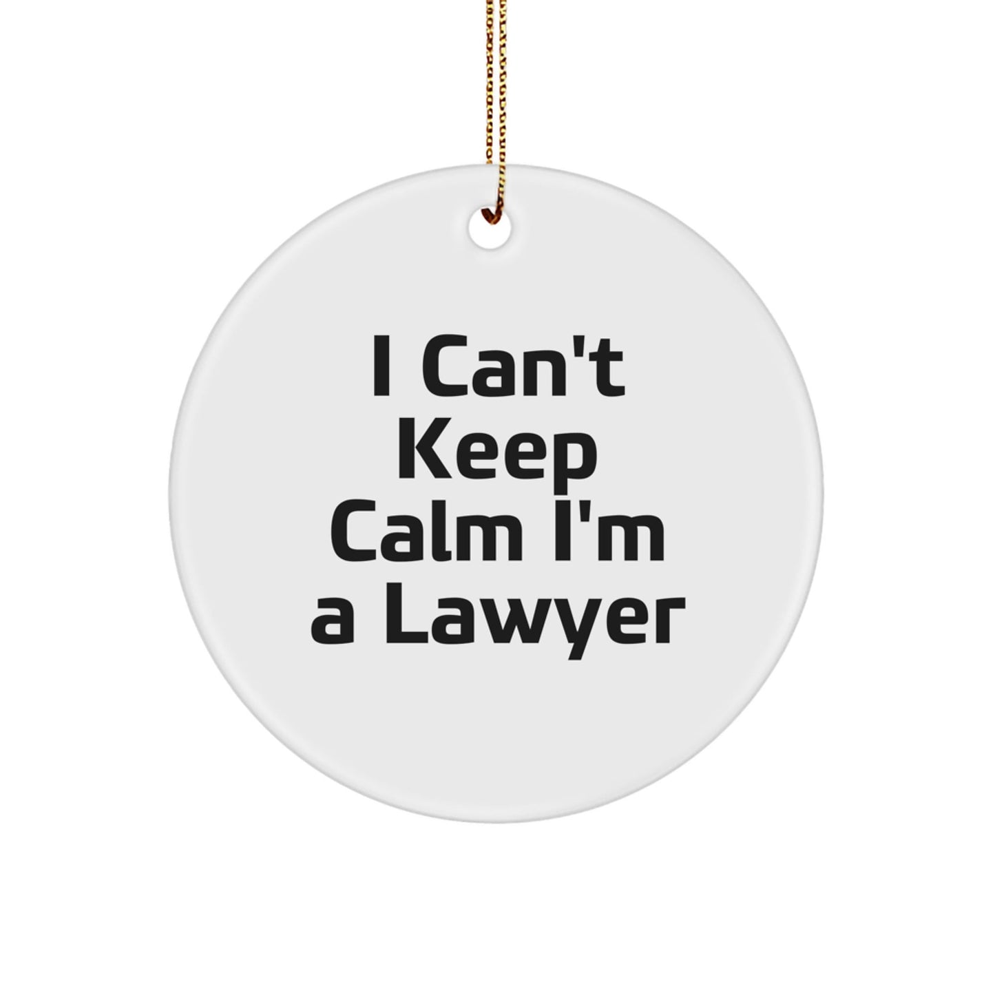 Funny Lawyer Circle Ornament Gifts for Men, Women, Friends, Coworkers, Family - Christmas Unique Decorations from Friends, Family, or Yourself - The Buy Boom