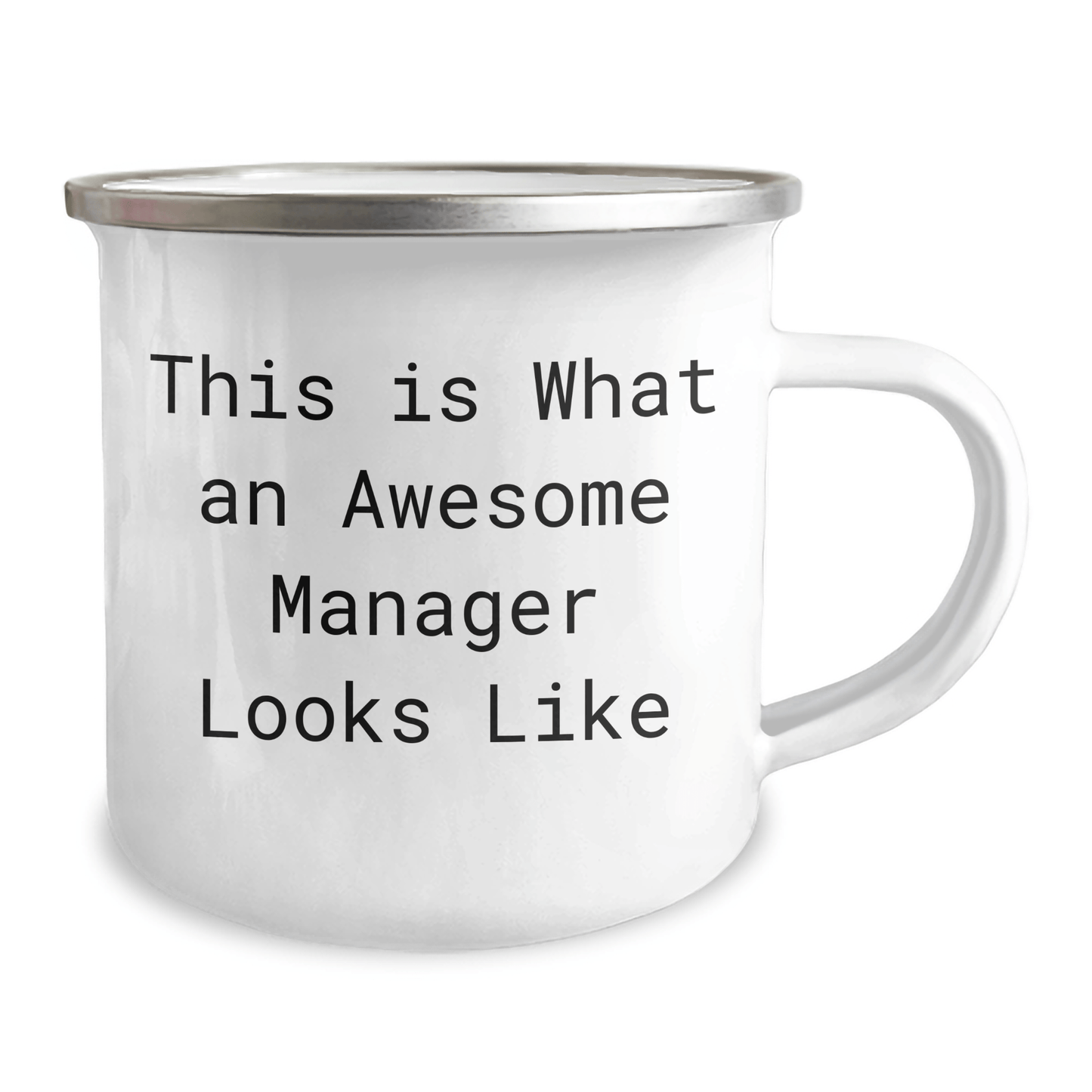 Funny Manager Gifts for Him - This Is What An Awesome Manager Looks Like, 12 oz Camping Mug for Father's Day from Men to Coworkers - The Buy Boom