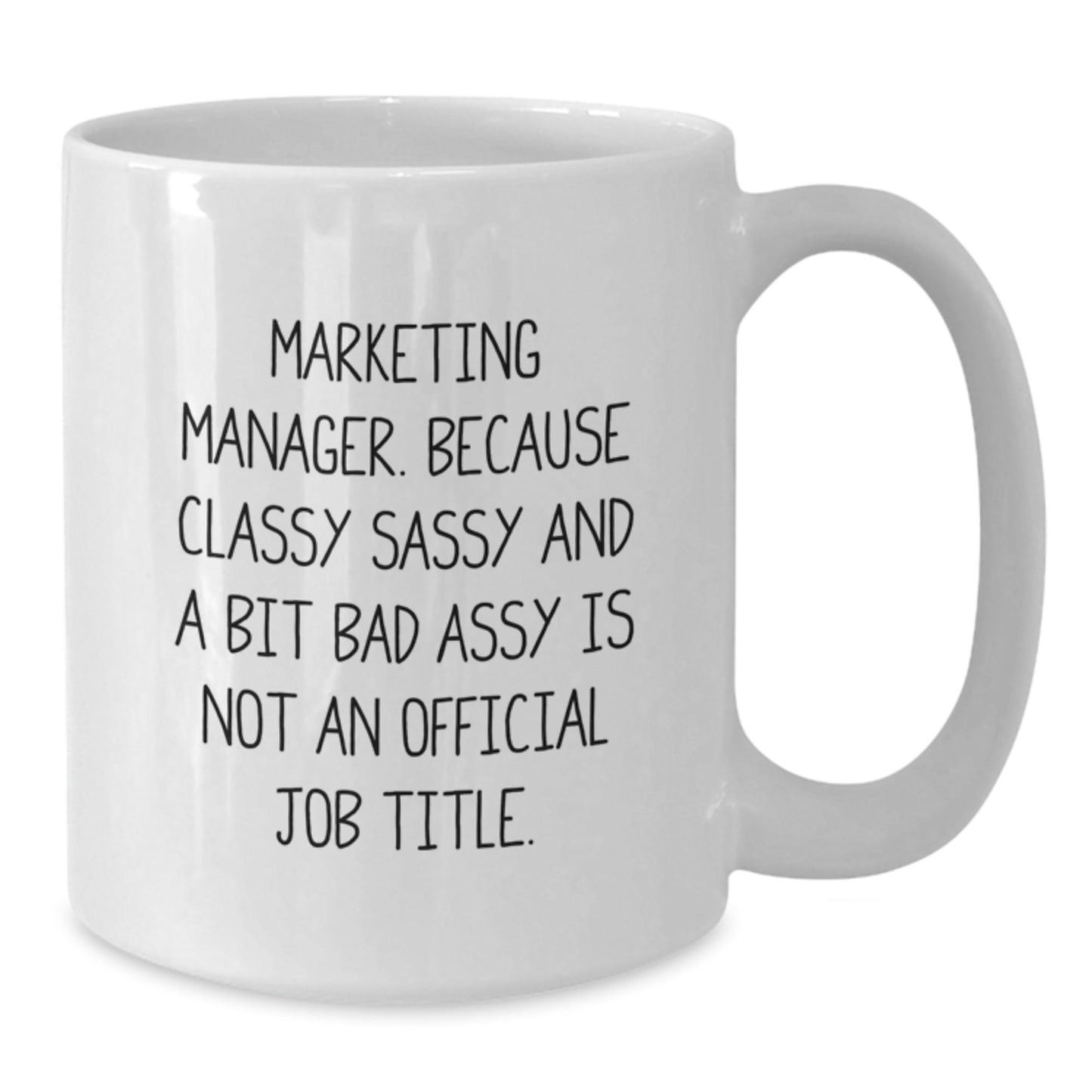 Funny Marketing Manager White Coffee Mug Gifts from Coworkers to Marketing Manager for Christmas - The Buy Boom