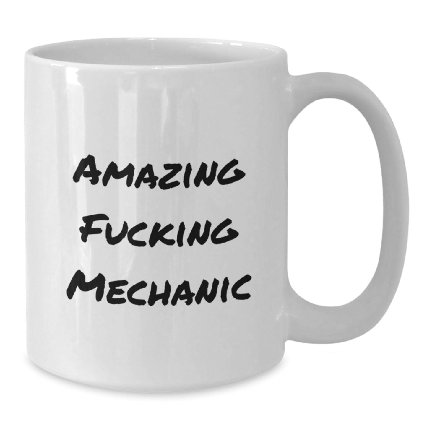 Funny Mechanic Gifts from Friends for Mechanic Men White Coffee Mug, Amazing 'F - king Mechanic' Quote Christmas Unique Gifts for Mechanic - The Buy Boom