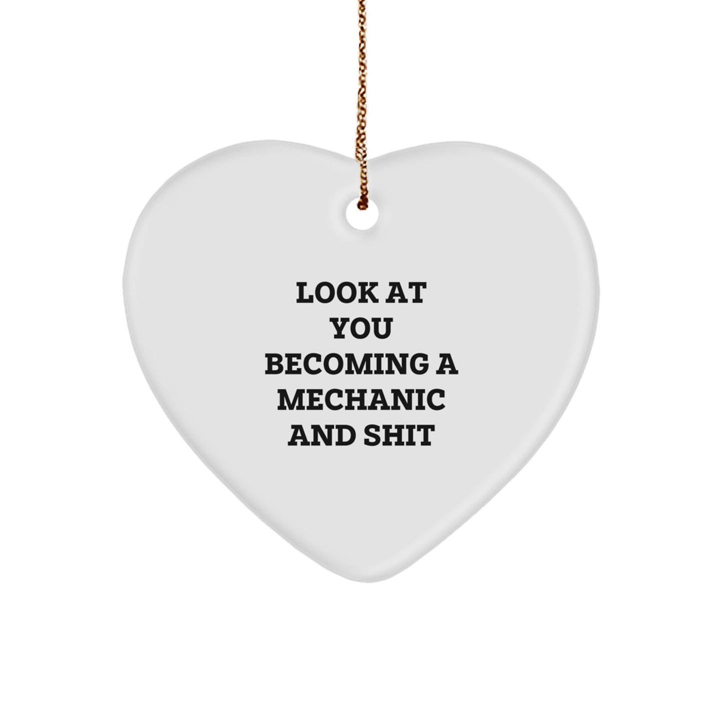 Funny Mechanic Heart Ornament Gifts from Friends to Mechanic Men on Christmas Unique Gifts - The Buy Boom