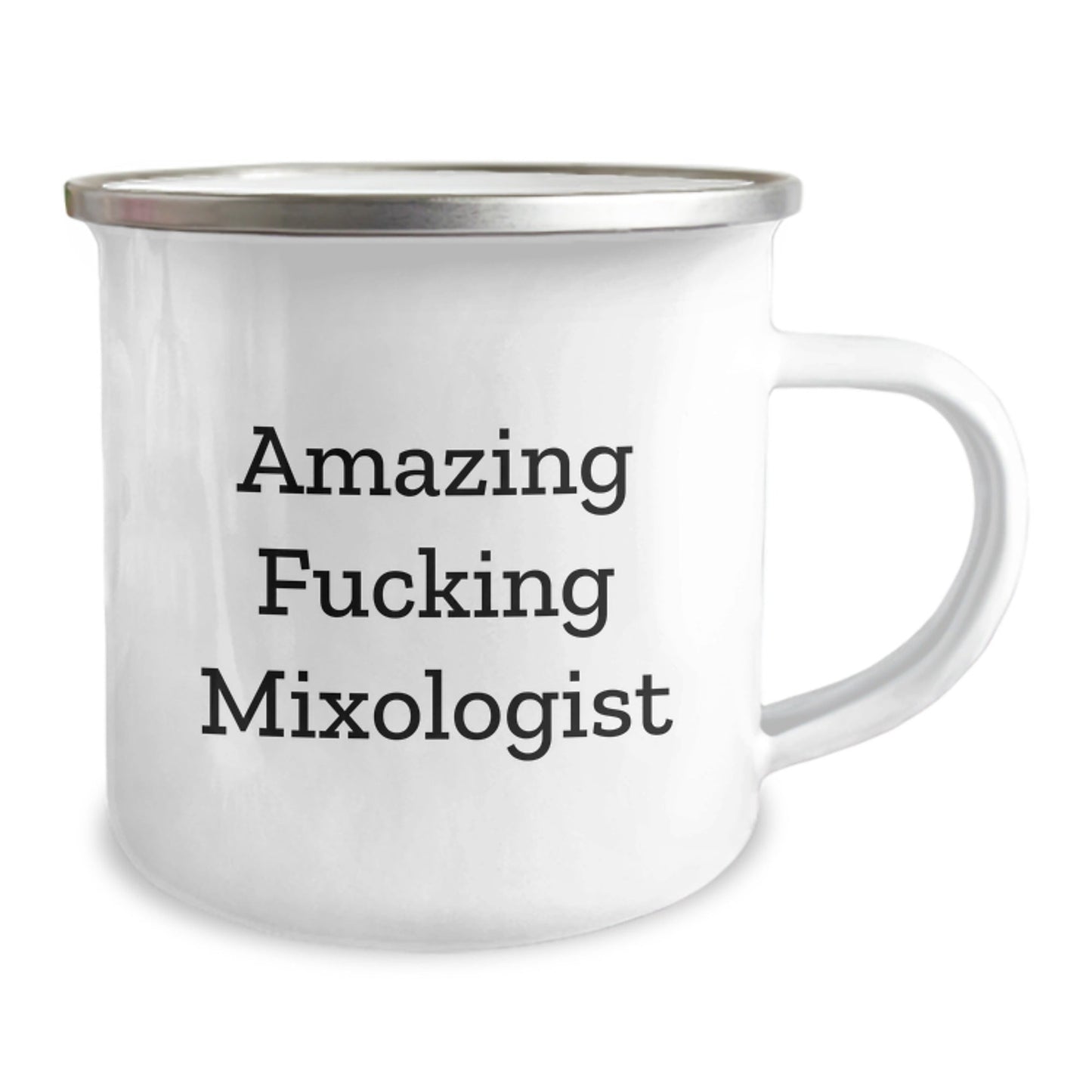 Funny Mixologist Gifts from Men to Friends, Camping Mug for Birthday, 'Amazing F - king Mixologist' Quote, Unique and Personalized - The Buy Boom
