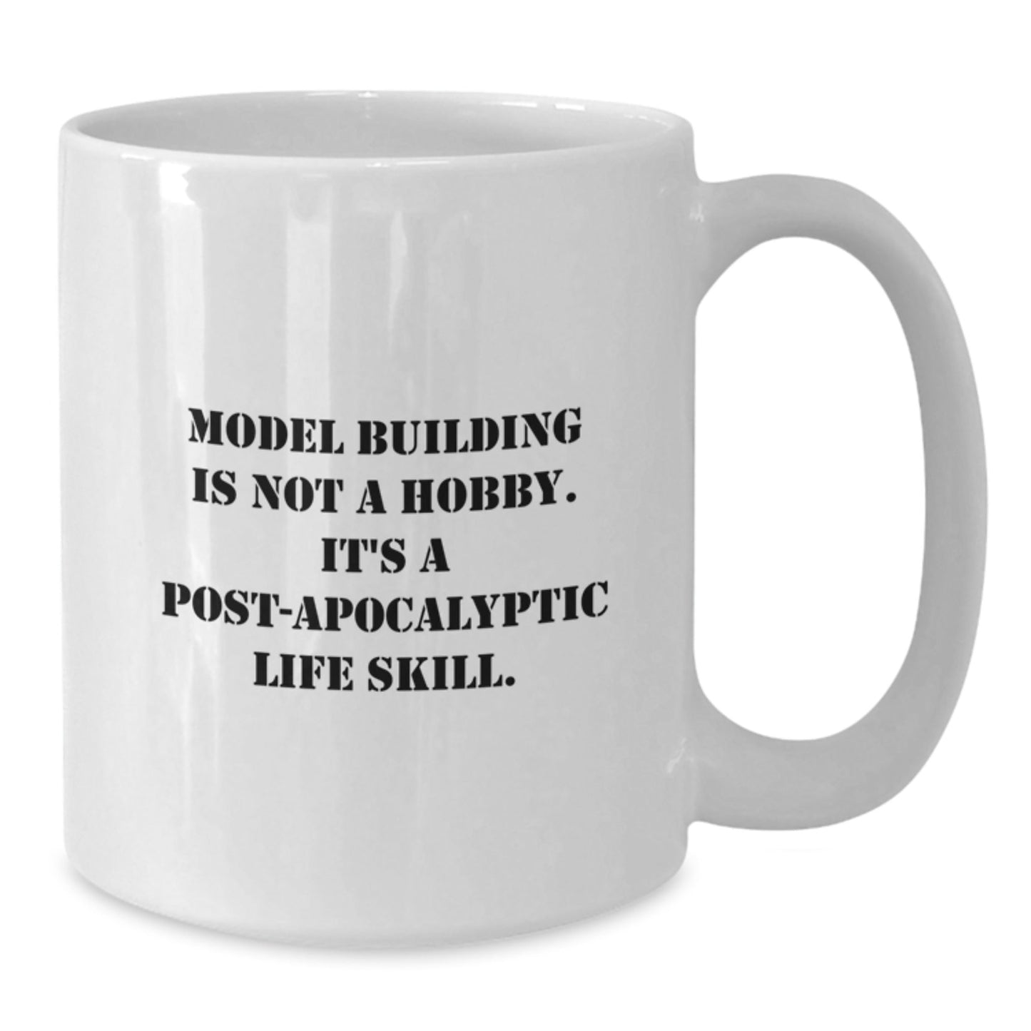 Funny Model Building Gifts for Men, Gifts from Friends - White Coffee Mug for Graduation, Model Building Is Not A Hobby. - The Buy Boom