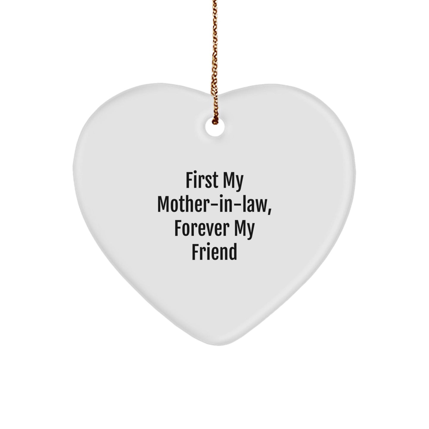 Funny Mom - in - law Gifts, Heart Ornament, First My Mom - in - law Forever My Friend Christmas Unique Gifts from Family - The Buy Boom