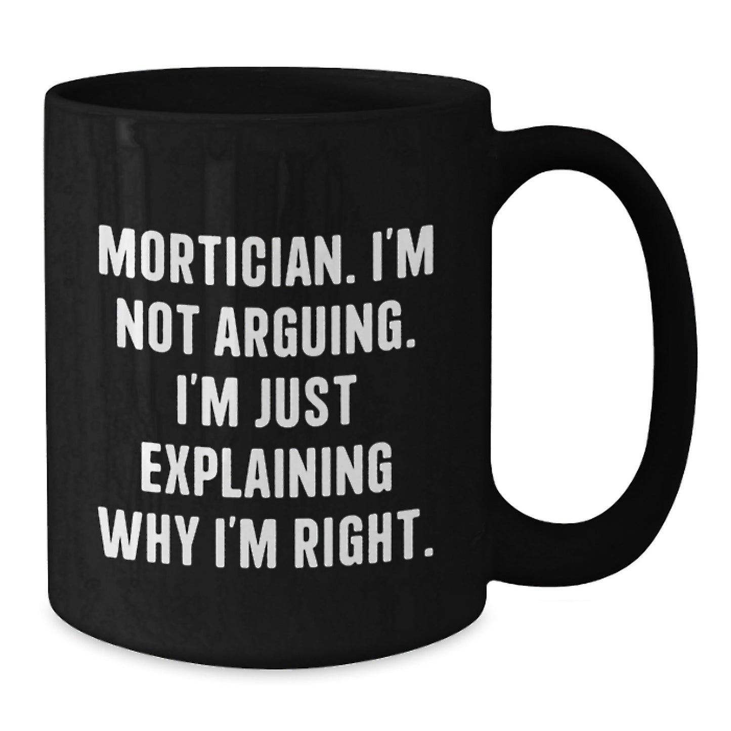 Funny Mortician Gifts from Friends, Christmas Unique Gifts for Morticians, Black Coffee Mug - The Buy Boom