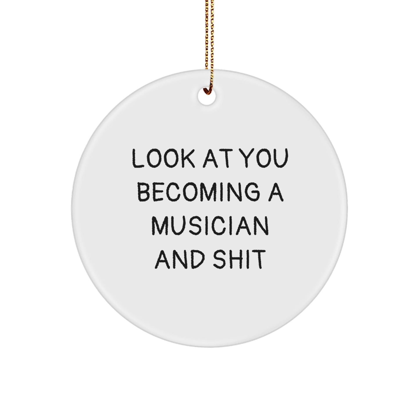 Funny Musician Circle Ornaments, Gifts from Friends to Musician Men at Christmas Unique Gifts - The Buy Boom