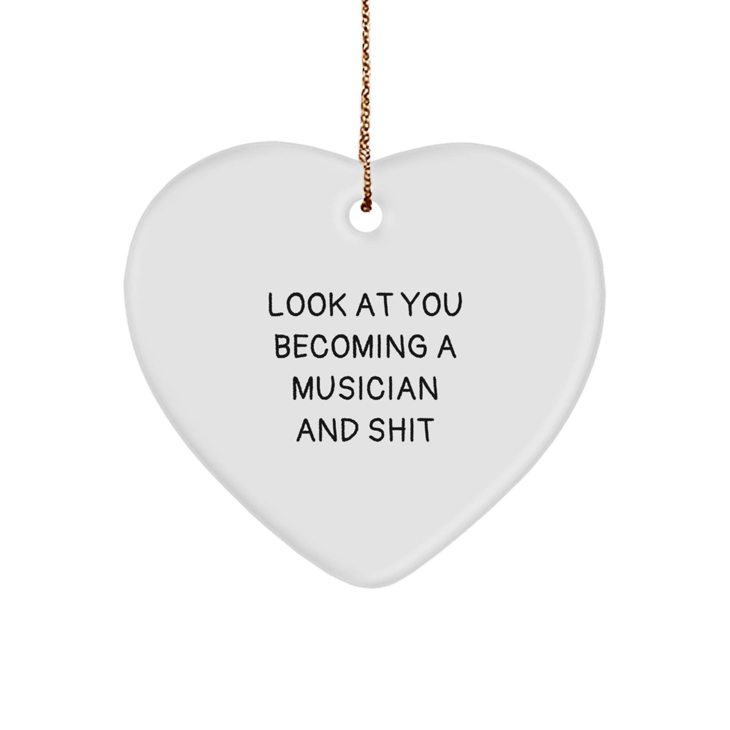 Funny Musician Heart Ornament Gifts from Friends for Christmas Unique Musician Gifts - The Buy Boom