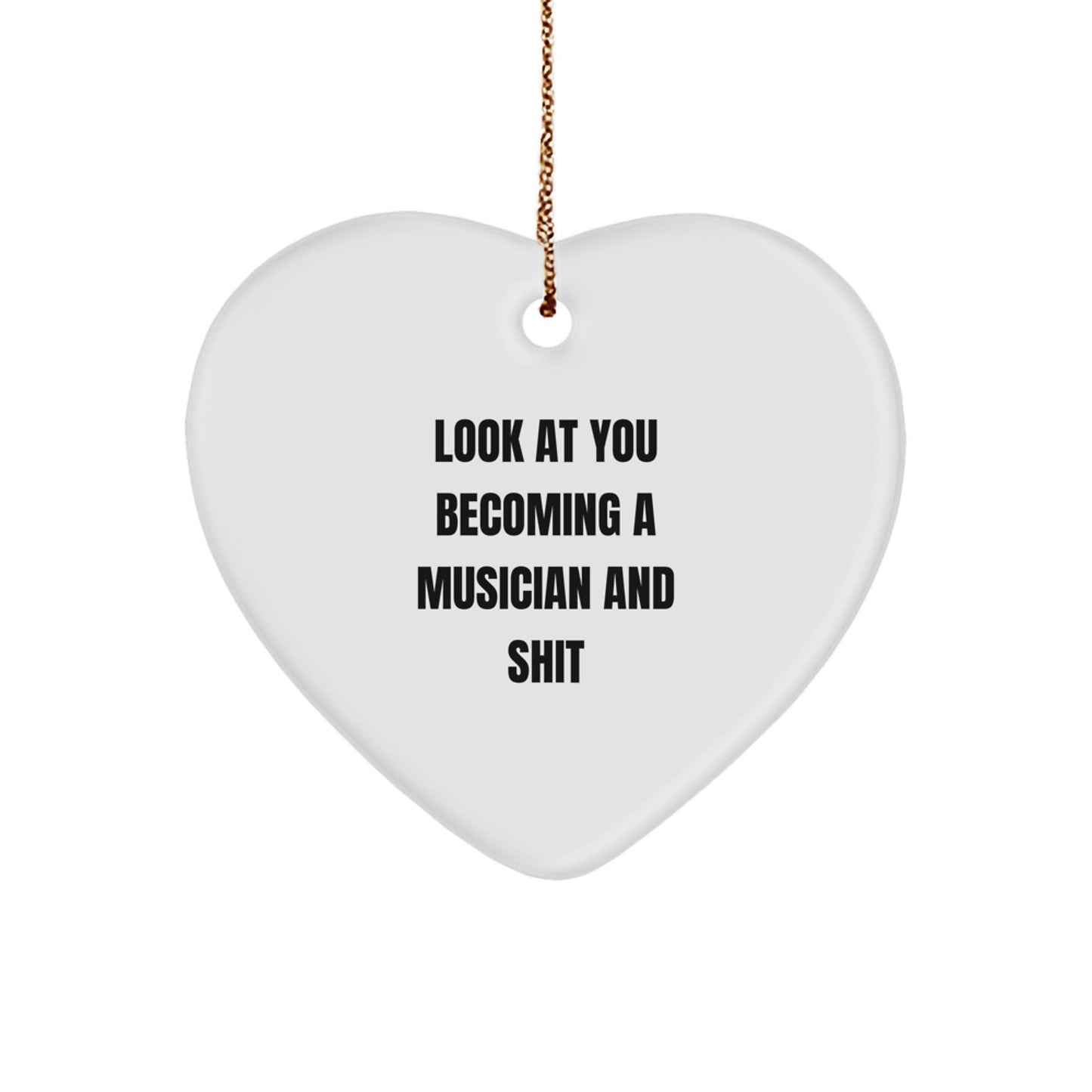 Funny Musician Heart Ornament Gifts from Friends to Musician Men for Christmas Unique Gifts - The Buy Boom