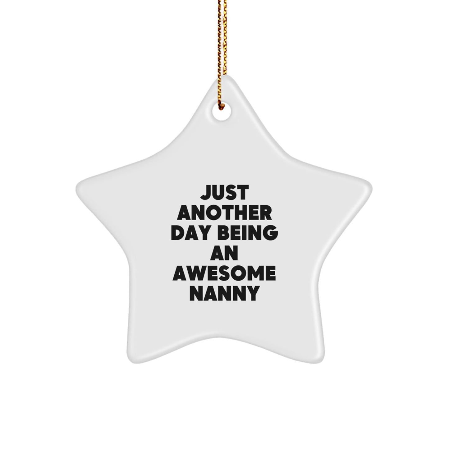 Funny Nanny Star Ornament Gifts from Family for Christmas Unique Nanny Appreciation Gifts - The Buy Boom