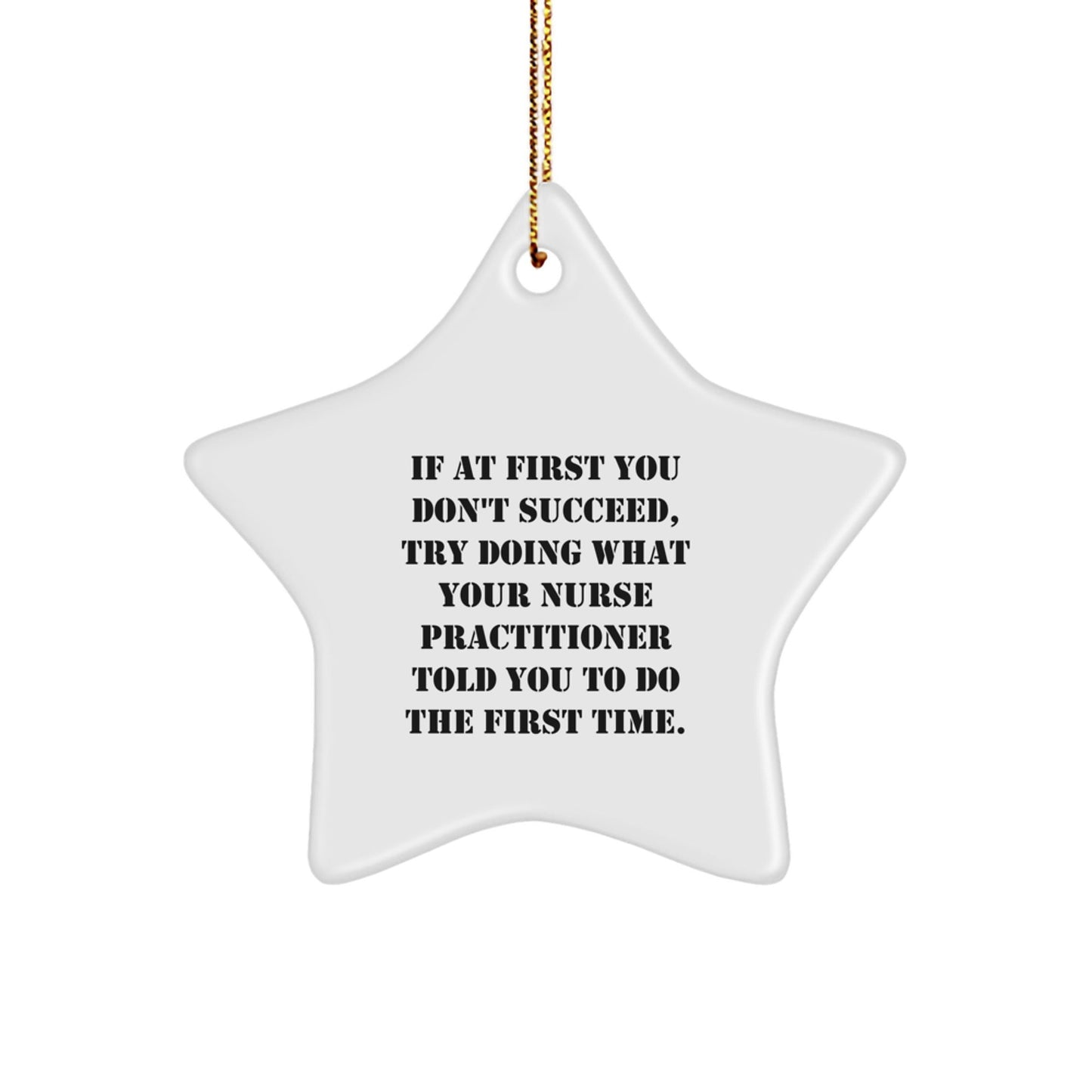 Funny Nurse Practitioner Gifts, Star Ornament for Nurse Practitioner, Christmas Unique Gifts from Family to Nurse Practitioner - The Buy Boom