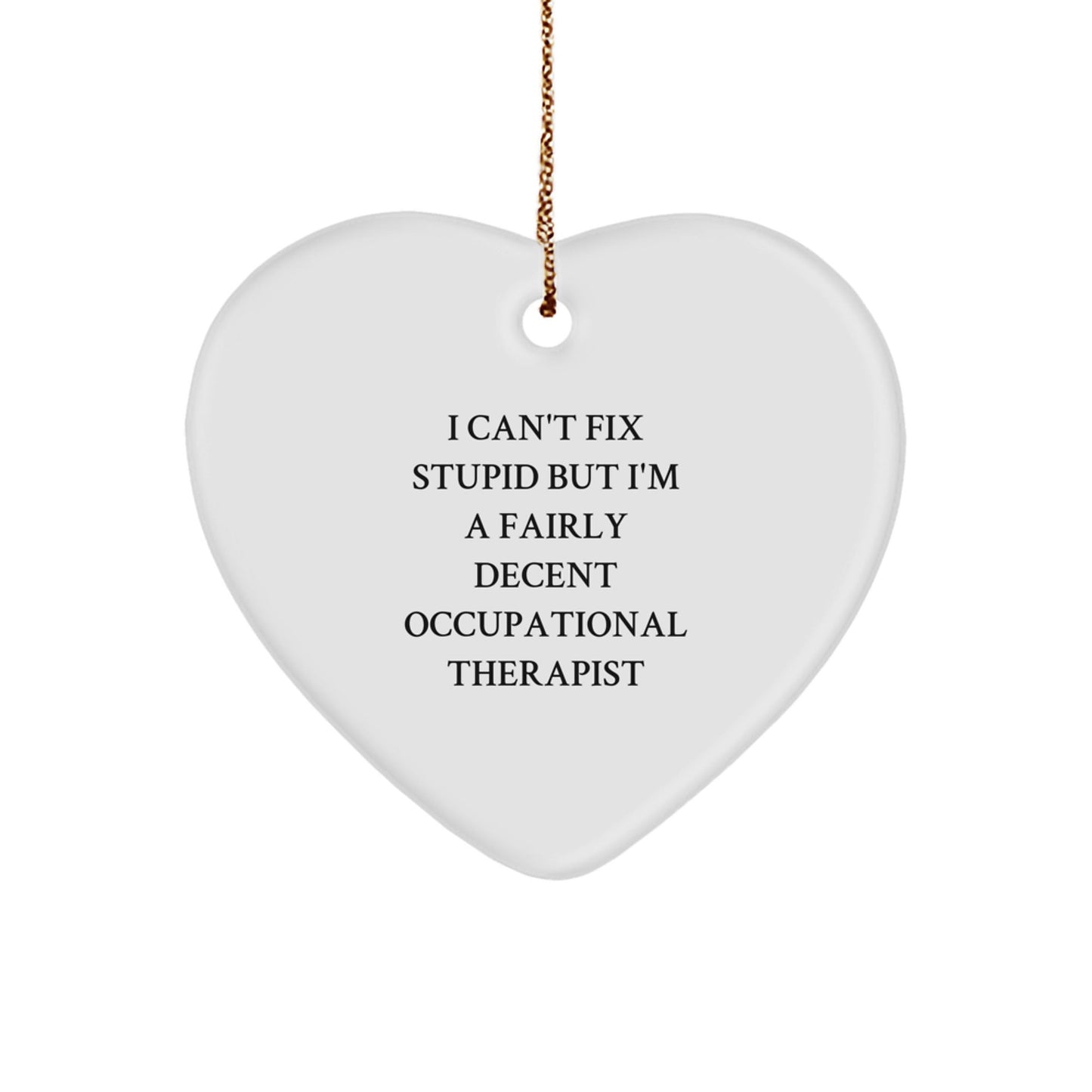 Funny Occupational Therapist Gifts from Friends, Occupational Therapist Heart Ornament, Christmas Unique Gifts for Occupational Therapist - The Buy Boom