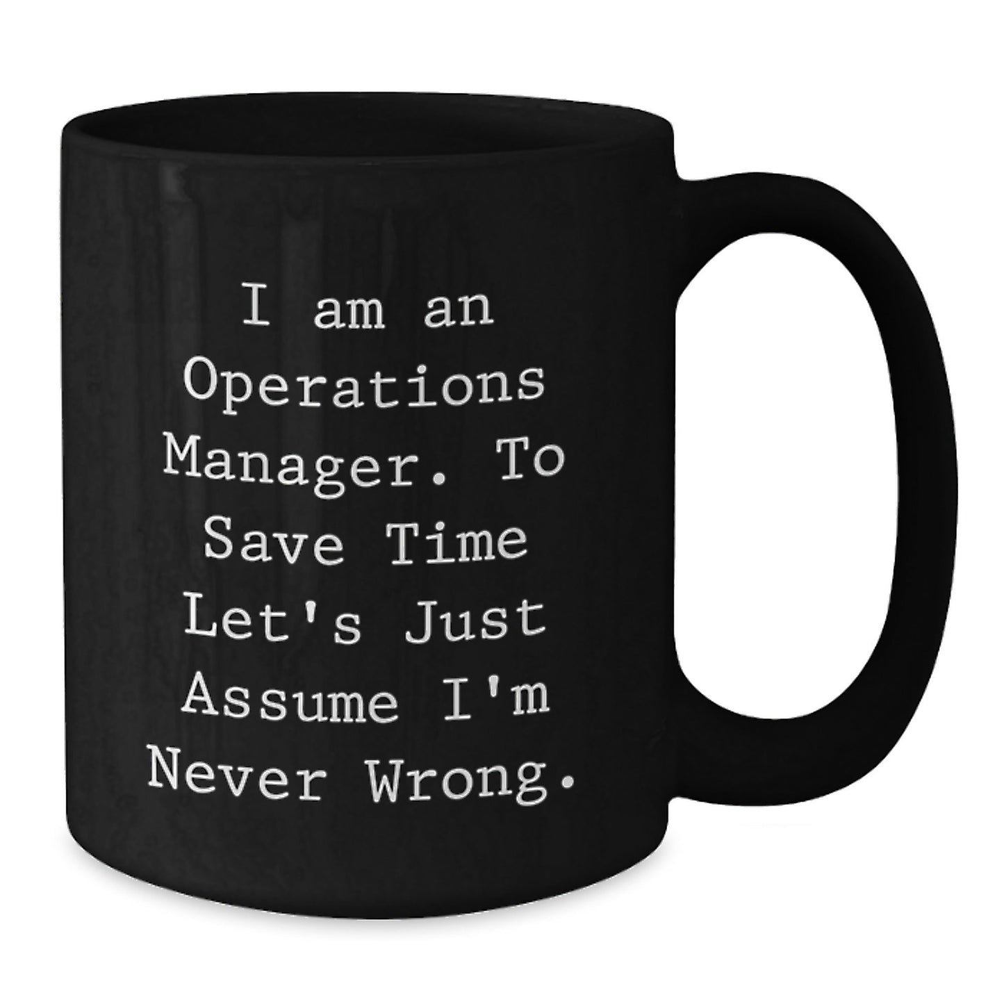 Funny Operations Manager Gifts for Men, Unique Black Coffee Mug Christmas Unique Gifts from Family, Friends, Coworkers - The Buy Boom