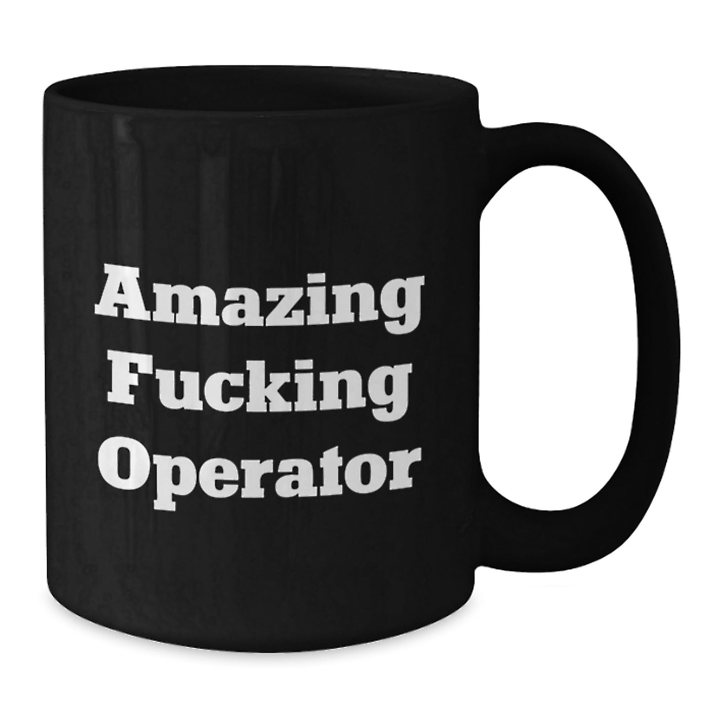 Funny Operator Gifts for Men, Christmas Unique Operator Mug, Black Coffee Mug with Quirky Operator Quote - The Buy Boom