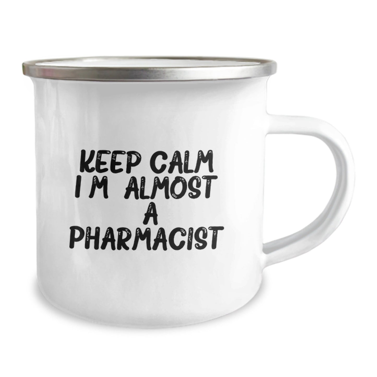 Funny Pharmacist Gifts for Men Christmas Unique Mugs - Keep Calm, I'm (almost) A Pharmacist Camping Mug - The Buy Boom