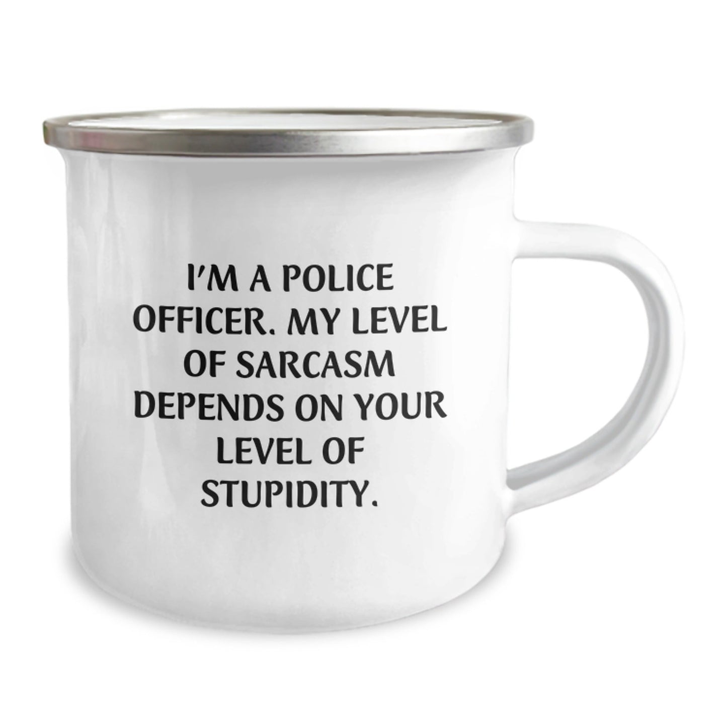 Funny Police Officer Camping Mug, I'm A Police Officer Gifts for Men, Unique Christmas Unique Gifts from Friends for Police Officer - The Buy Boom