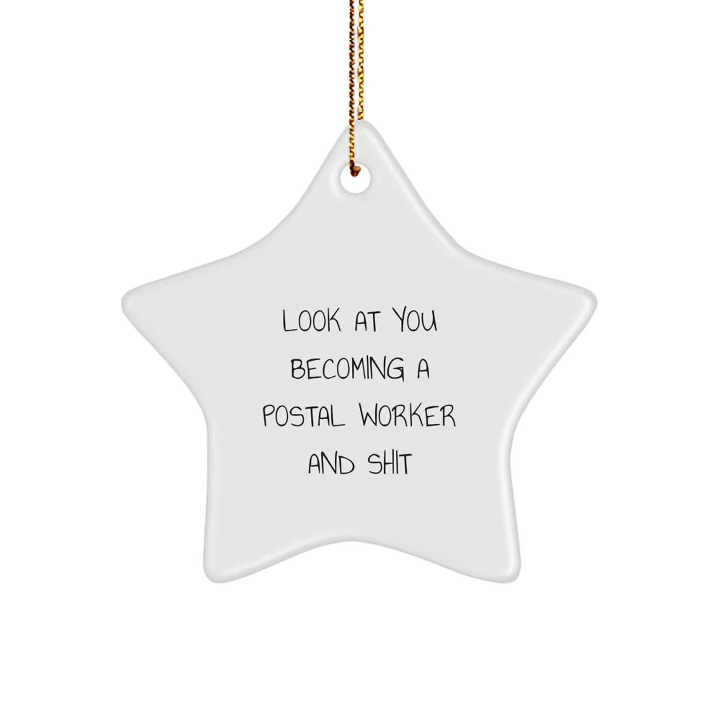 Funny Postal Worker Gifts - Star Ornament for Postal Worker - Christmas Unique Gifts for Friends and Family - Gifts from Men to Postal Worker - The Buy Boom