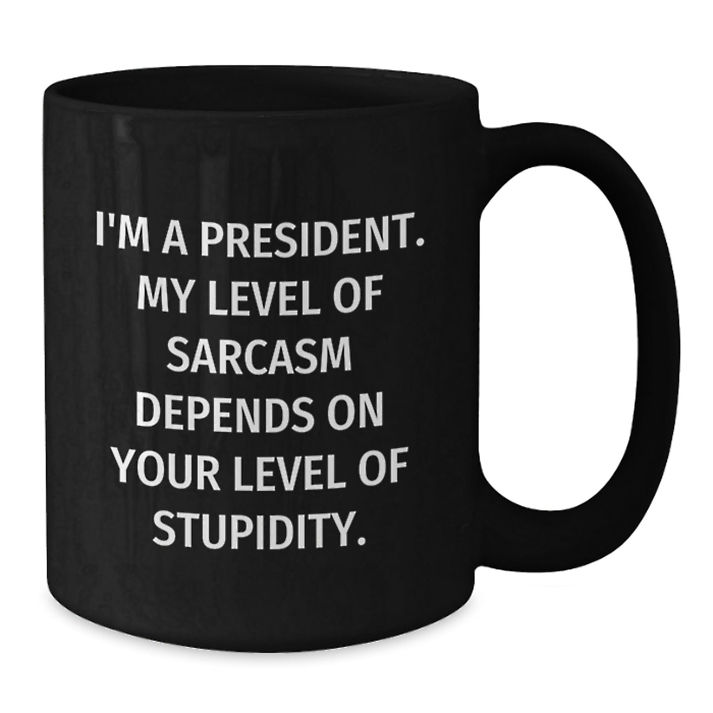 Funny President Gifts, Sarcastic Christmas Black Coffee Mugs for President Men, President Women, President Friends, President Coworkers, President Family - The Buy Boom