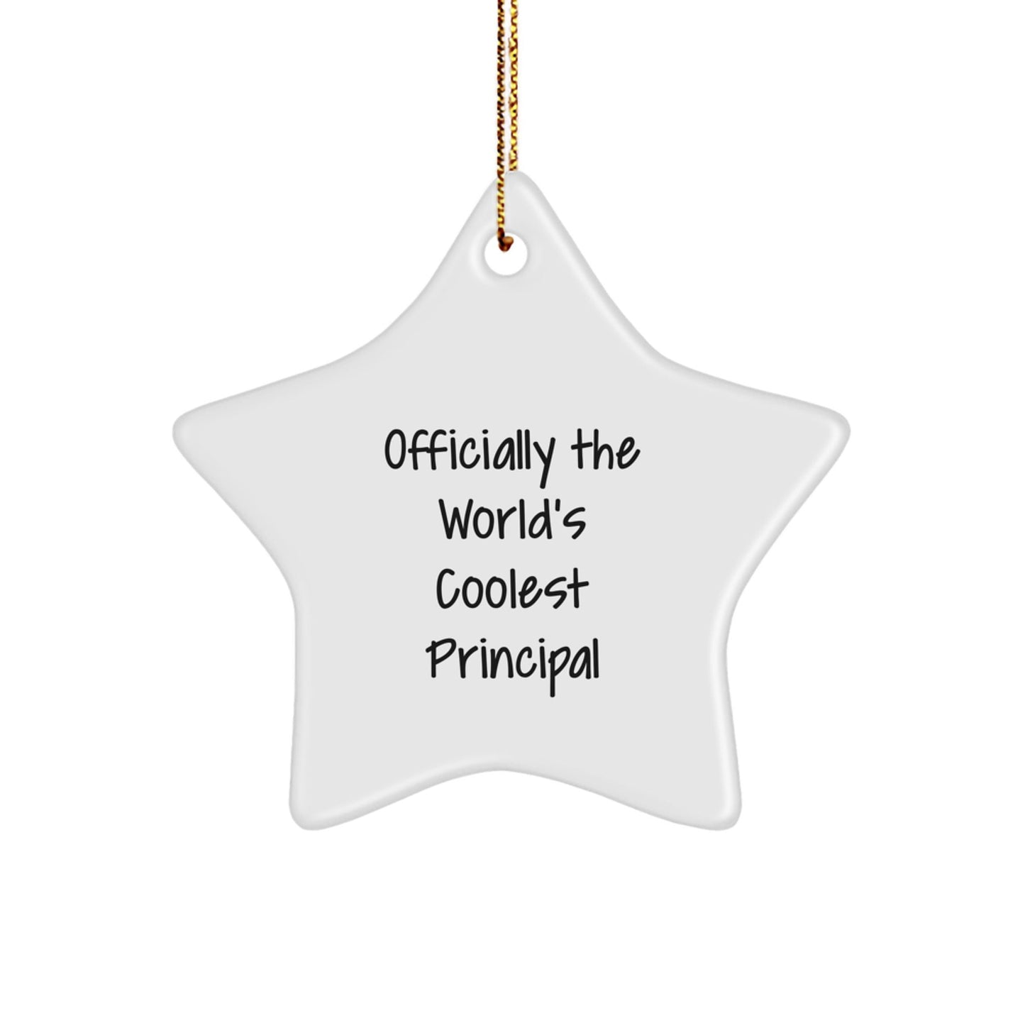 Funny Principal Gifts from Friends - Officially The World's Coolest Principal Star Ornament, Perfect for Christmas Unique Gifts - The Buy Boom