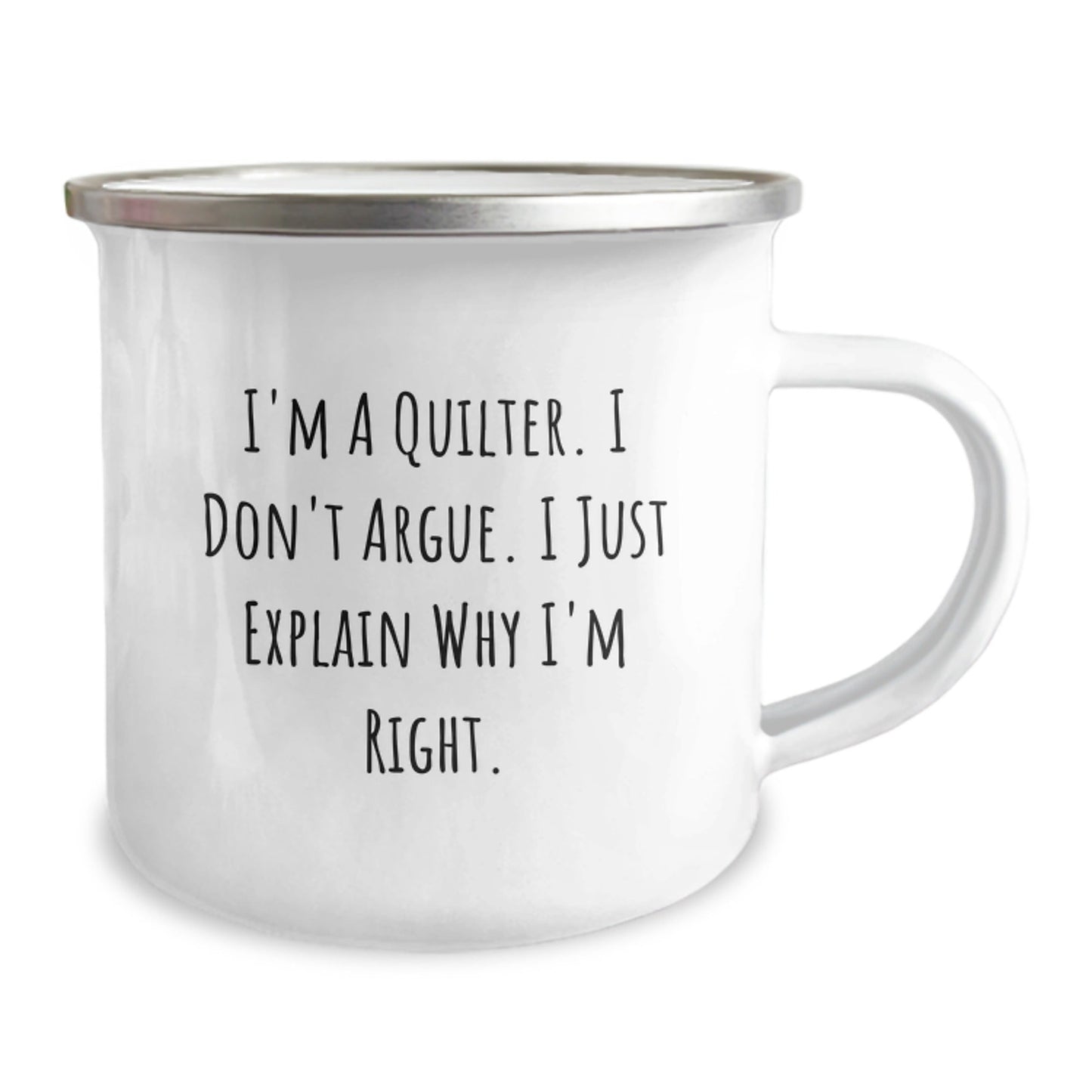 Funny Quilter Gifts for Christmas - Gifts from Family for Quilter Friends - Camping Mug with Quilter Humor - The Buy Boom