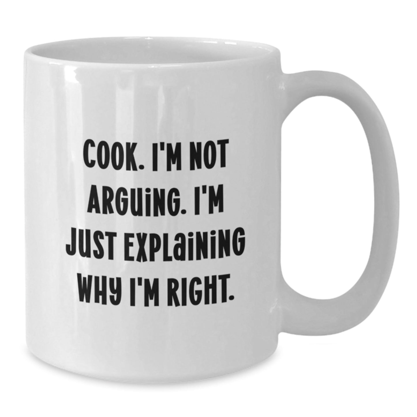 Funny Quotes for Cooks, White Coffee Mug Gifts from Family to Family Friends, Christmas Unique Presents for Men and Women - The Buy Boom
