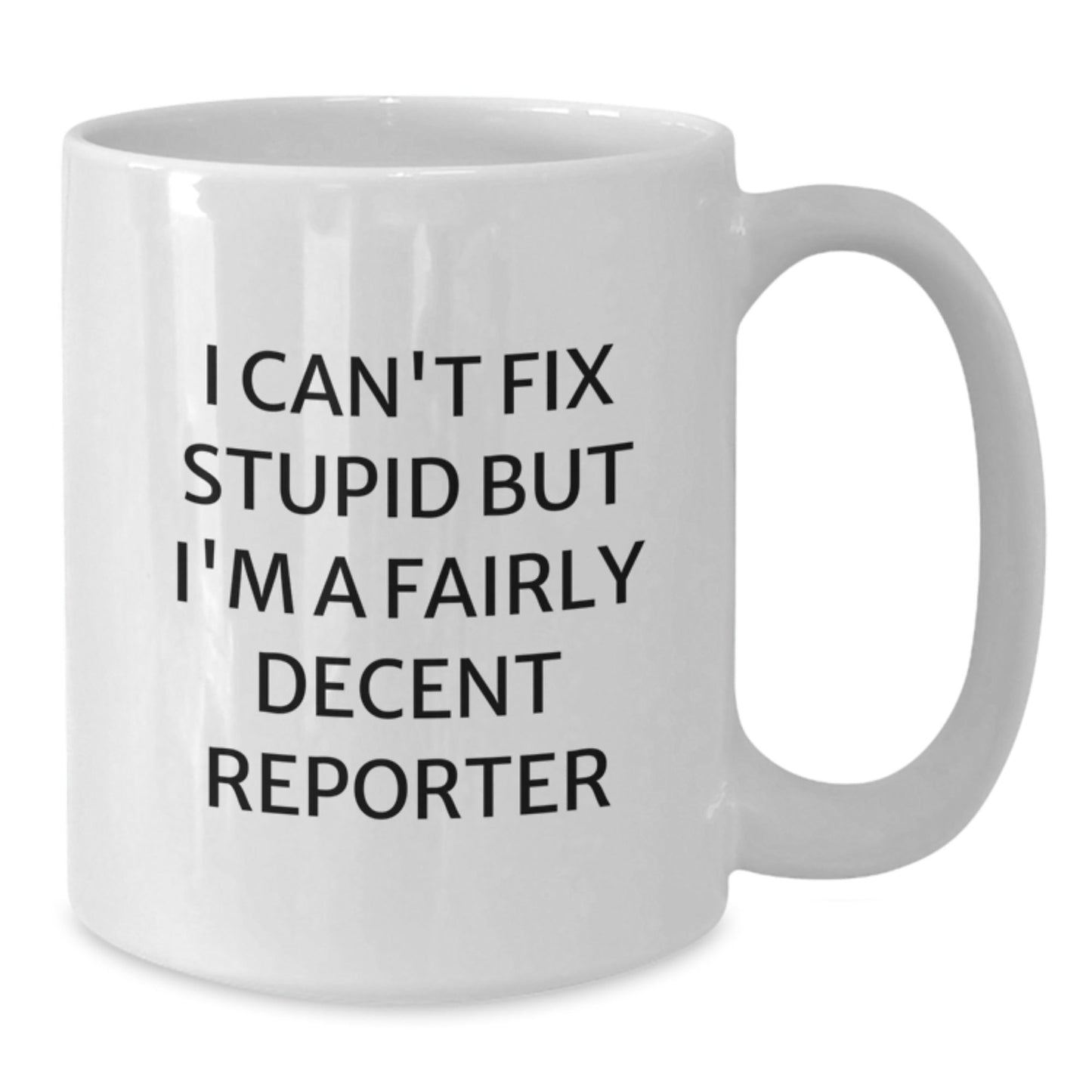 Funny Reporter White Coffee Mug Gifts from Friends for Men Women Coworkers Family - The Buy Boom