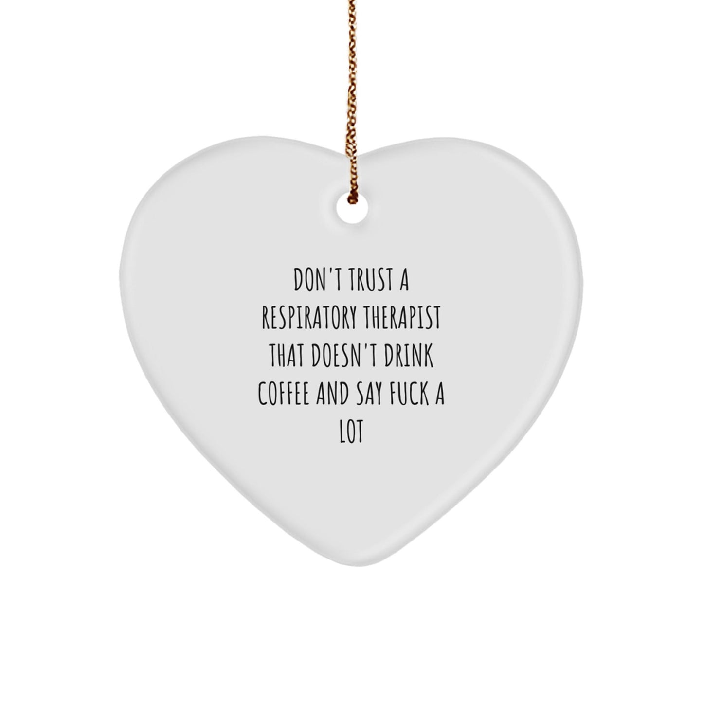 Funny Respiratory Therapist Gifts from Friends to Friends - Inspirational Heart Ornament for Christmas Unique Gifts - The Buy Boom