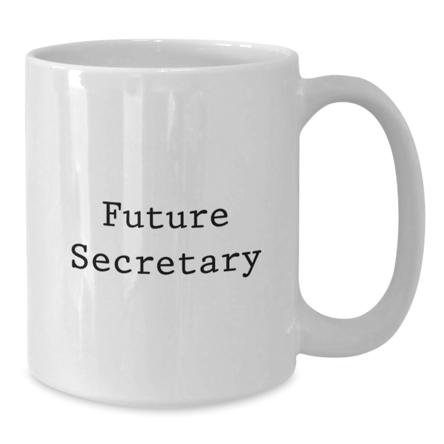 Funny Secretary Gifts from Family - Future Secretary White Coffee Mug, Graduation Unique Gifts for Women, Friends, Coworkers - The Buy Boom