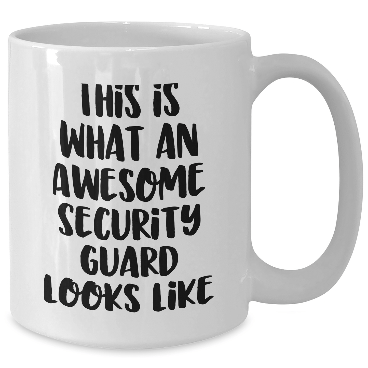 Funny Security Guard Gifts from Men for Awesome Security Guard Dad on Father's Day White Coffee Mug - The Buy Boom