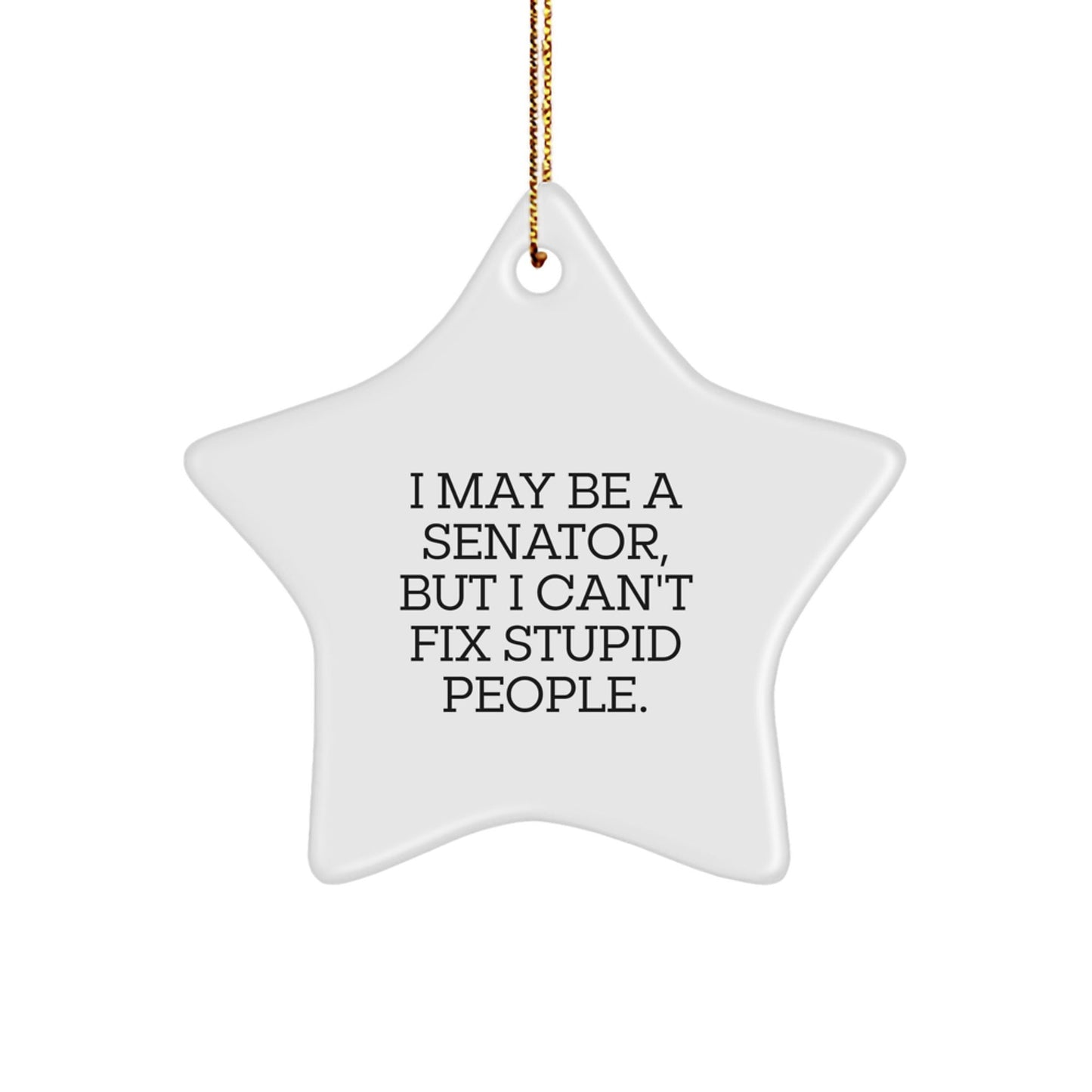 Funny Senator Star Ornament Gift for Senator Friends Christmas Unique Gifts - The Buy Boom
