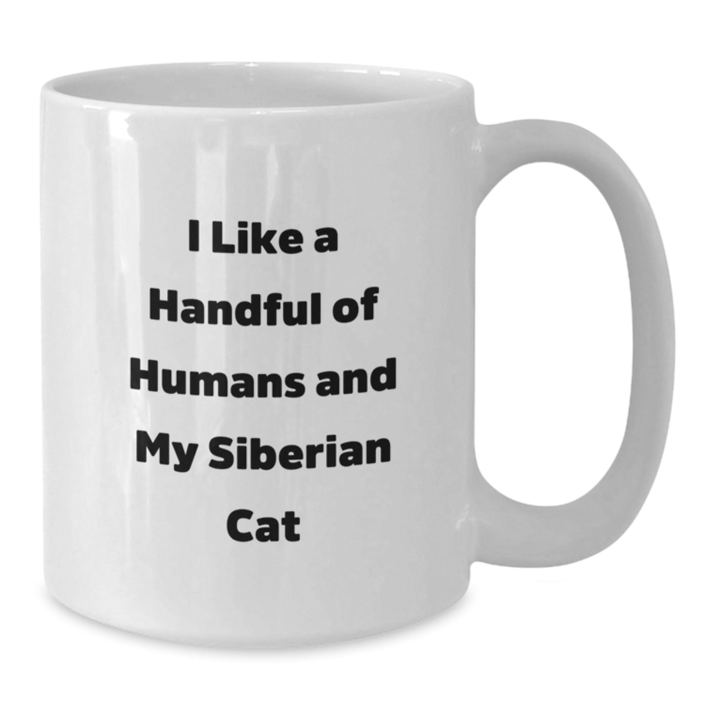 Funny Siberian Cat Lovers Gifts from Men to Friends - Siberian Cat White Coffee Mug, White, 11oz or 15oz, Ceramic, Microwave and Dishwasher Safe for Birthday - The Buy Boom