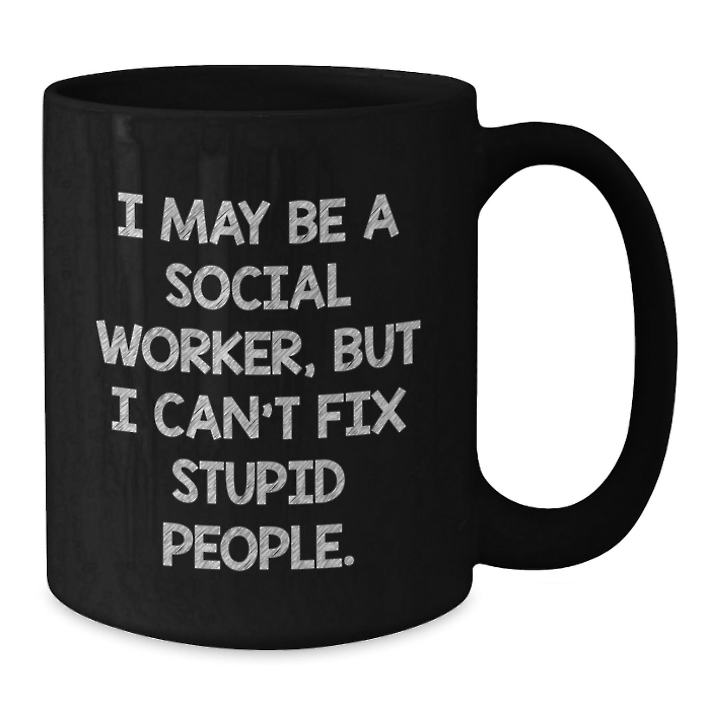 Funny Social Worker Gifts from Friends to Coworkers - Black Coffee Mug, Birthday Unique Gifts for Social Worker - The Buy Boom