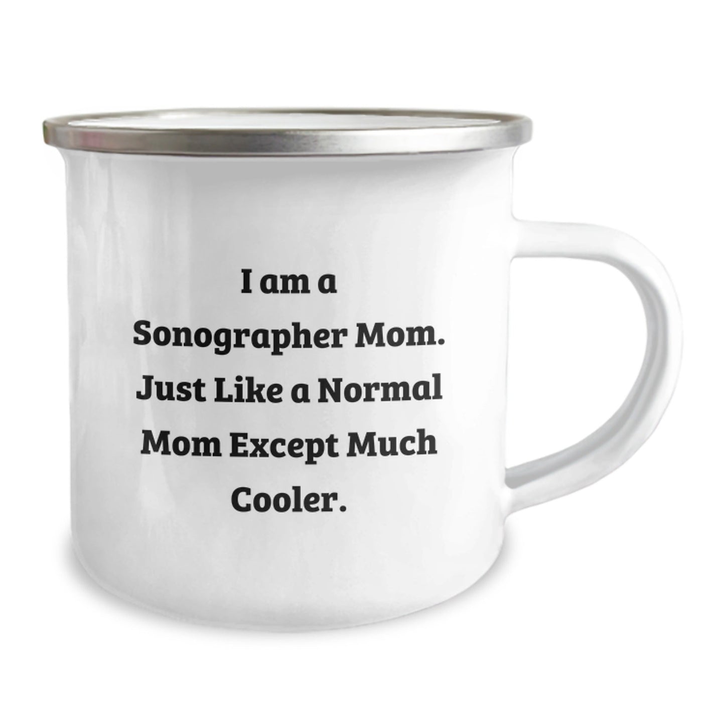 Funny Sonographer Gifts for Men Women Friends Coworkers Family Members - Camping Mug Gifts from Mom with I Am A Sonographer Mom Quote - The Buy Boom