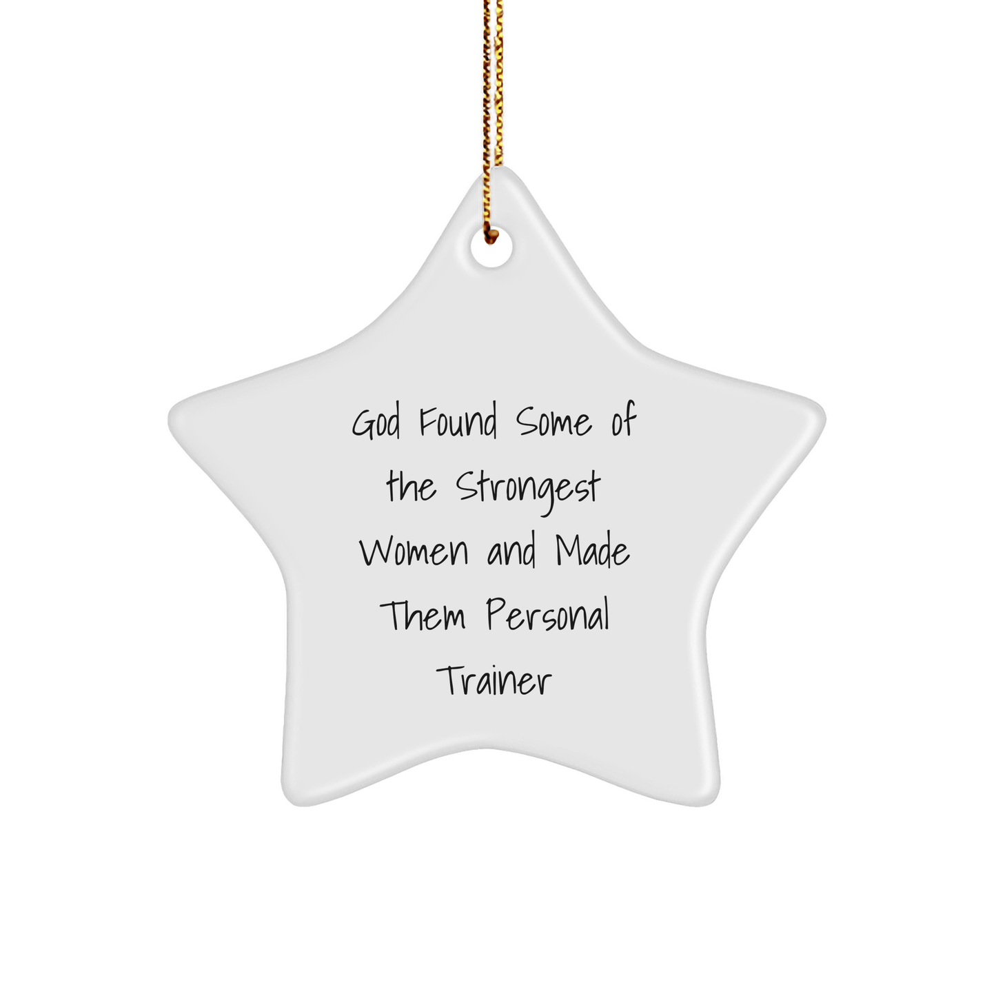 Funny Star Ornament for Personal Trainer Gifts from Family to Coworkers, Inspirational Quote, Christmas Unique Gifts - The Buy Boom