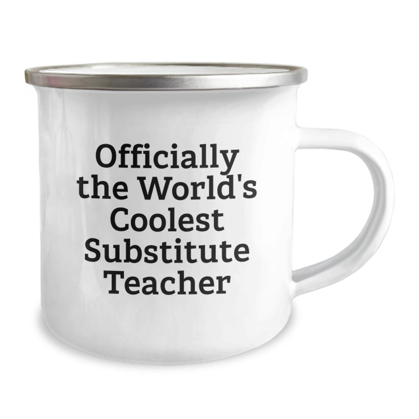 Funny Substitute Teacher Gifts from Friends - Camping Mug for Officially The World's Coolest Substitute Teacher Graduation Unique Gifts - The Buy Boom