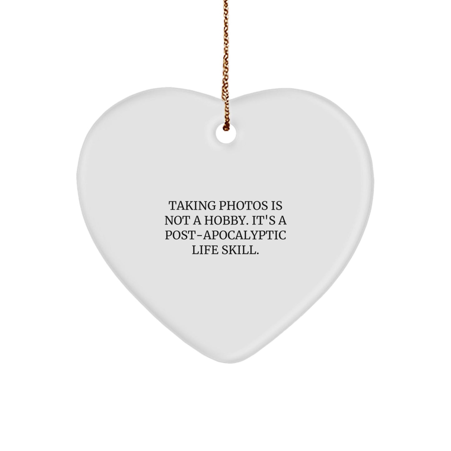 Funny Taking Photos Gifts from Men for Women, Heart Ornament for Taking Photos Lovers on Christmas - The Buy Boom