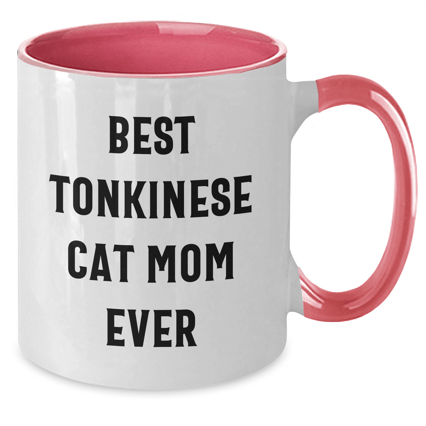 Funny Tonkinese Cat Mom Gifts from Friends - Best Mom Ever Quote on Two Tone Coffee Mug for Father's Day - The Buy Boom