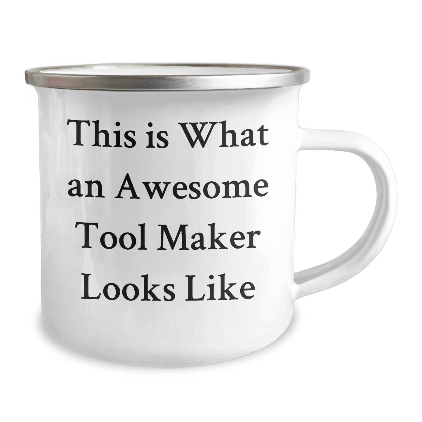 Funny Tool Maker Gifts from Friends to Tool Makers, Camping Mug for Father's Day, 'This Is What An Awesome Tool Maker Looks Like' Quote - The Buy Boom