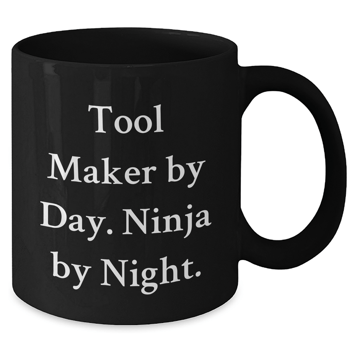 Funny Tool Maker Gifts from Men - Tool Maker By Day. Ninja By Night. Black Coffee Mug for Tool Maker, Father's Day Unique Gifts for Men - The Buy Boom