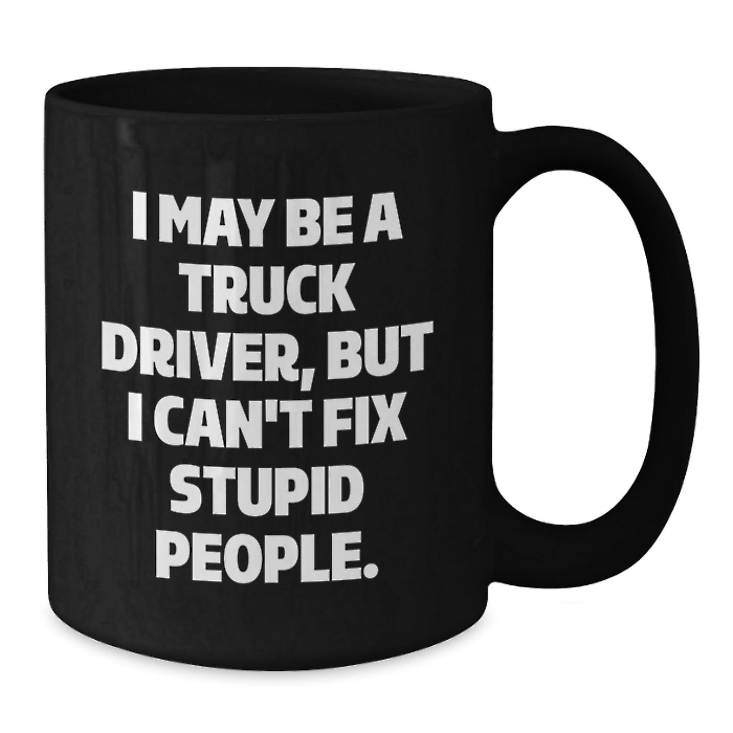 Funny Truck Driver Christmas Unique Gifts from Men to Friends Black Coffee Mug - The Buy Boom