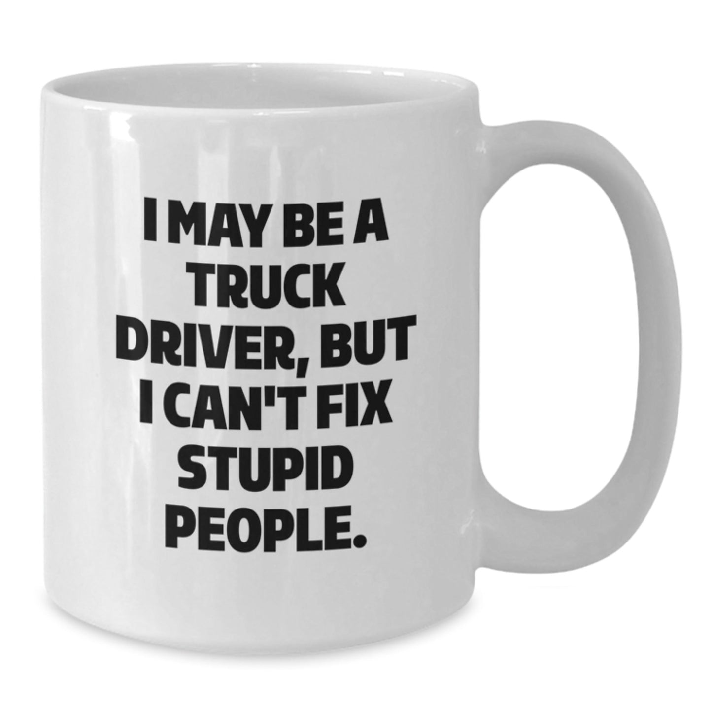 Funny Truck Driver Gifts from Men, White Coffee Mug for Truckers, Christmas Unique Presents - The Buy Boom