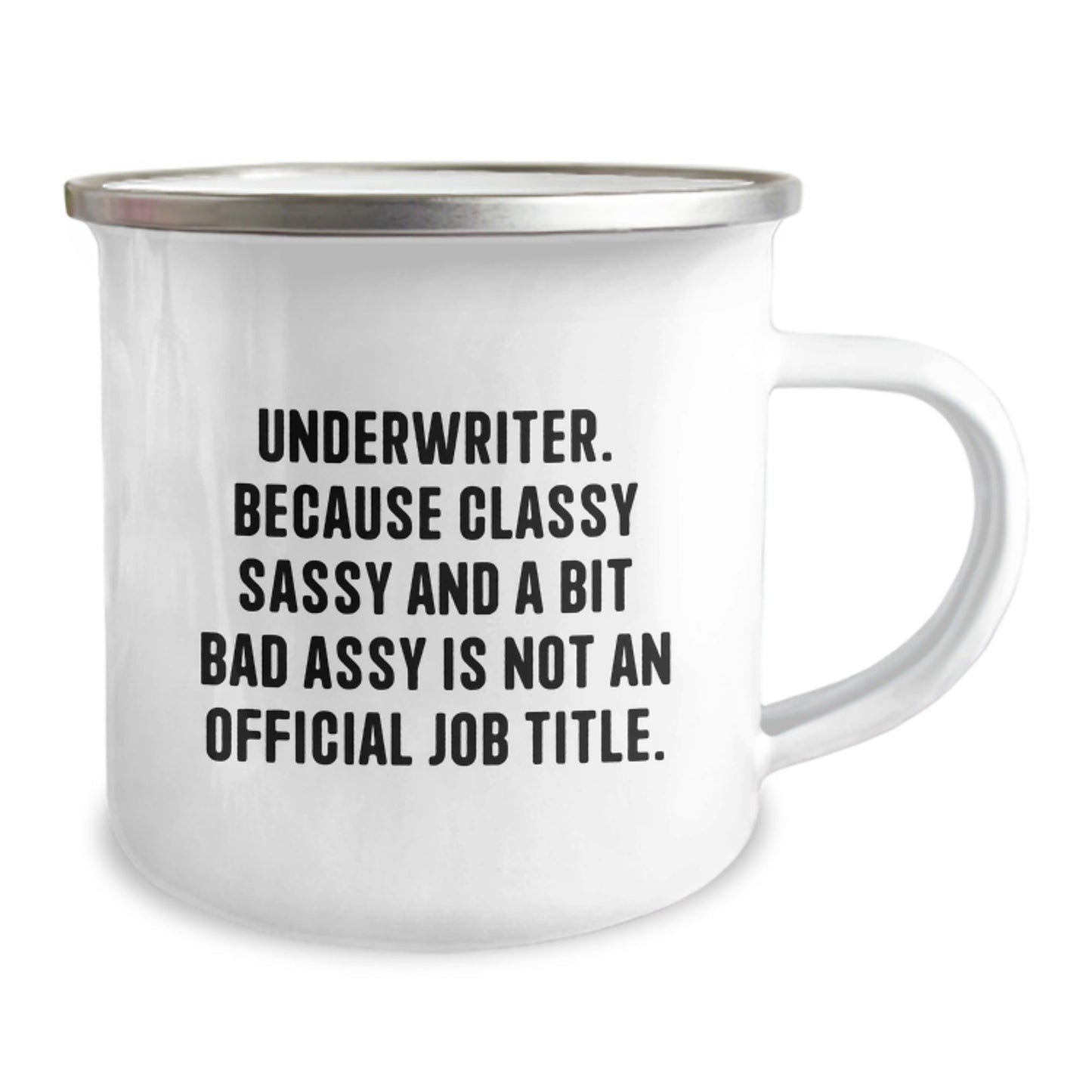 Funny Underwriter Gifts from Friends and Family, Underwriter Camping Mug, Underwriter Humor for Christmas Unique Gifts - The Buy Boom