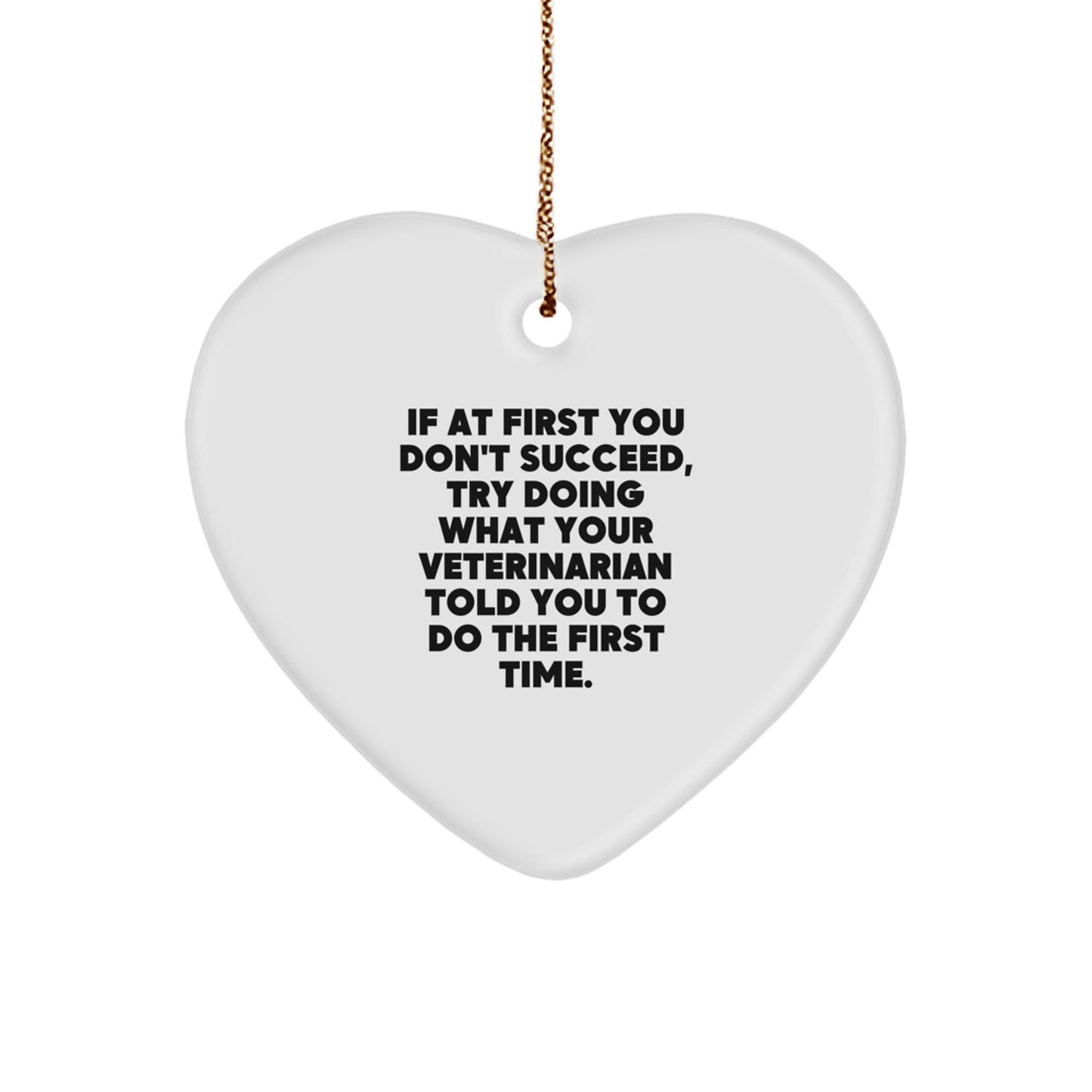 Funny Veterinarian Gifts from Men - Heart Ornament with Inspirational Quote for Christmas Unique Gifts for Veterinarians - The Buy Boom