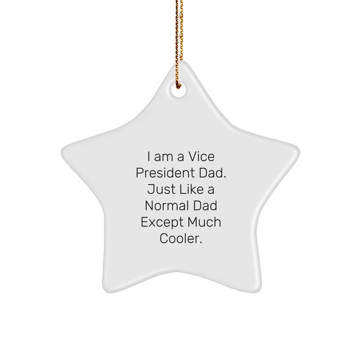 Funny Vice President Star Ornament Gifts from Men to Vice President Dad for Christmas Unique - The Buy Boom