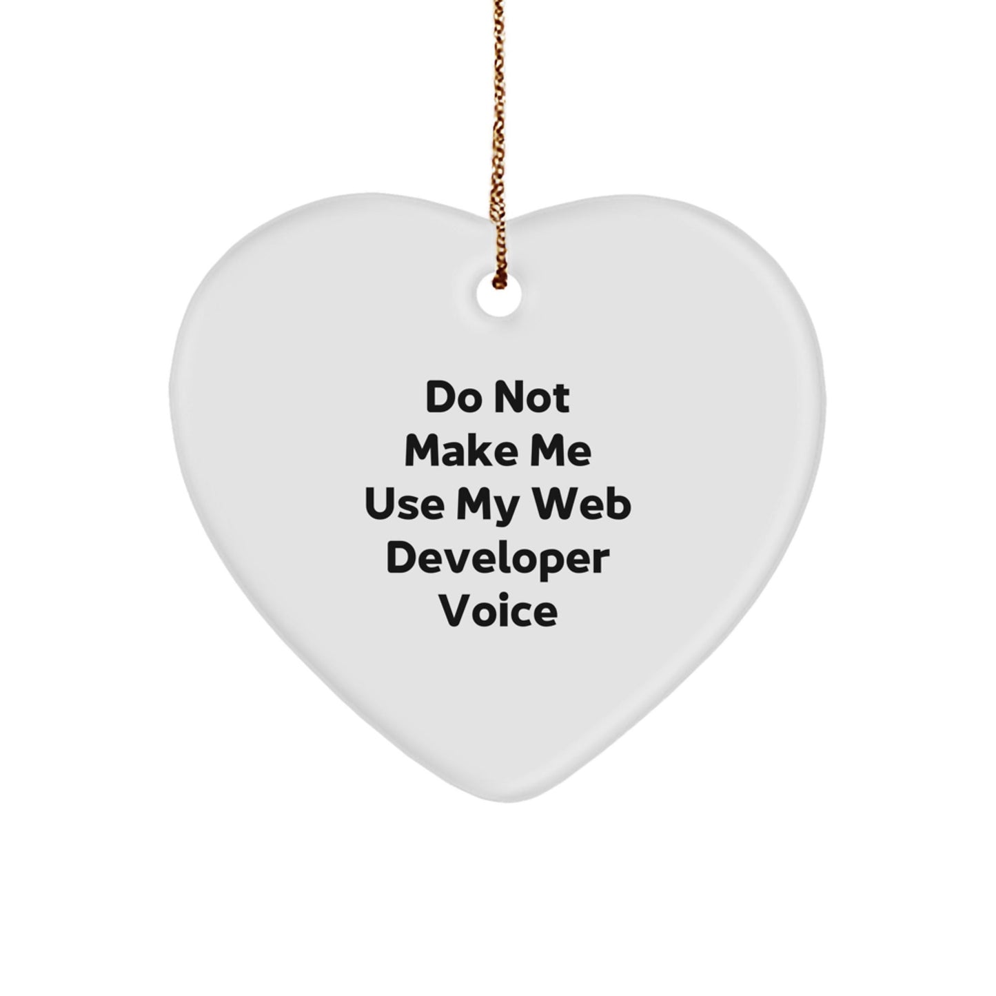 Funny Web Developer Gifts from Friends Heart Ornament for Web Developer Christmas Unique Present - The Buy Boom