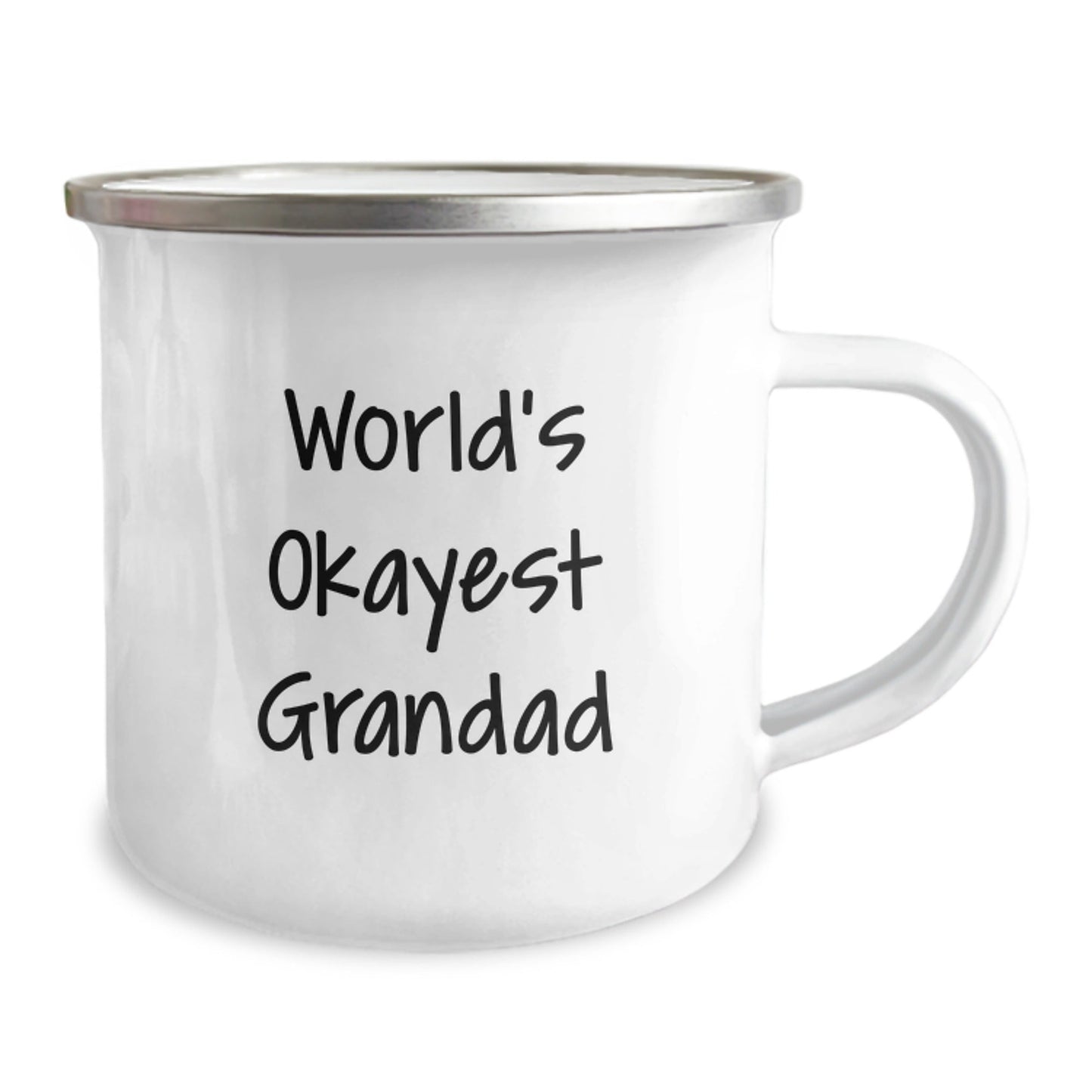 Funny World's Okayest Grandad Grandad Gifts for Graduation Camping Mug, Gifts from Family - The Buy Boom