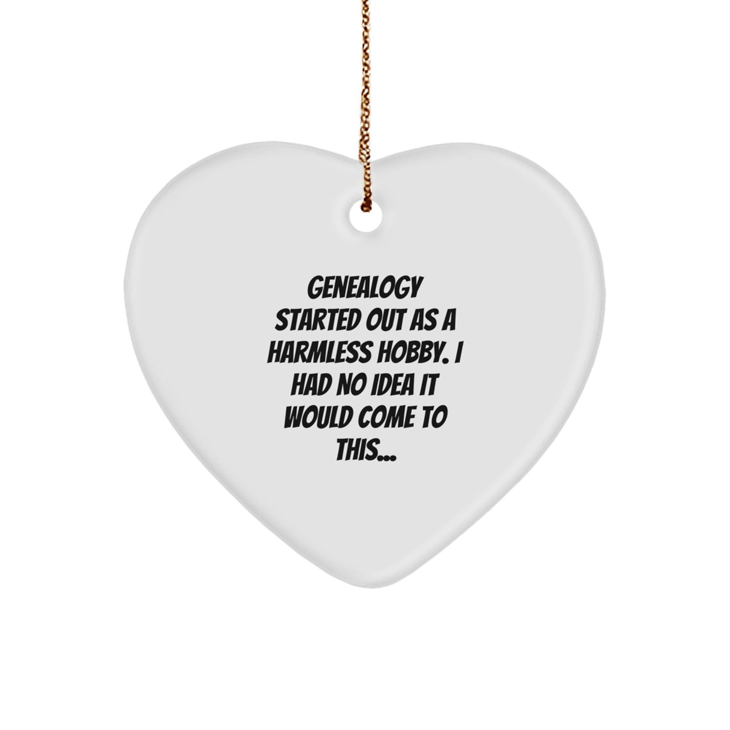 Genealogy Gifts from Men for Women - Funny Heart Ornament for Family Christmas Unique Presents - The Buy Boom