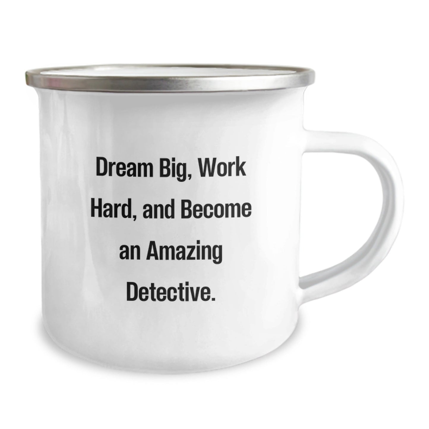 Gifts for Detective Friends - Cute Camping Mug with Inspirational Quote - Ideal Gift for Christmas Unique Presents from Family - The Buy Boom