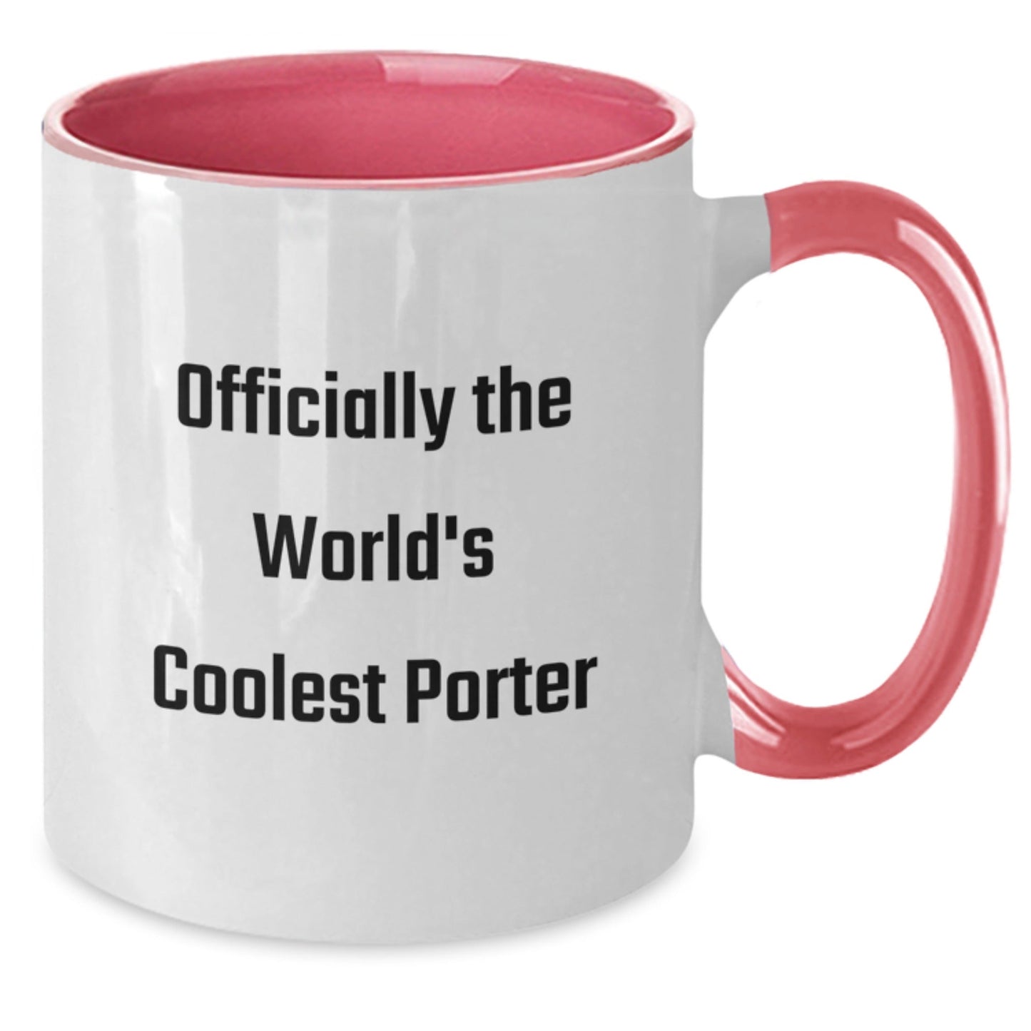 Gifts for Porter, Funny Two Tone Coffee Mugs, Officially The World's Coolest Porter Christmas Unique Gifts from Friends - The Buy Boom